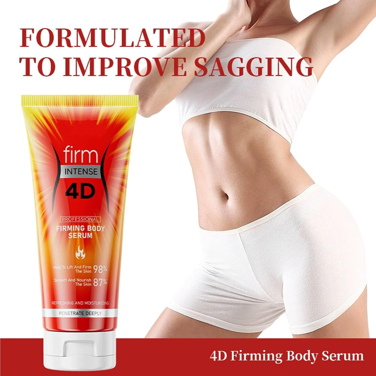 2 Pcs Skin Tightening Cream for Body, Fat Burning Cream for Belly for Fat Burning & Better Workout Results-Long Lasting Moisturizing Pre and Post Workout Massage Lotion for All Skin Types