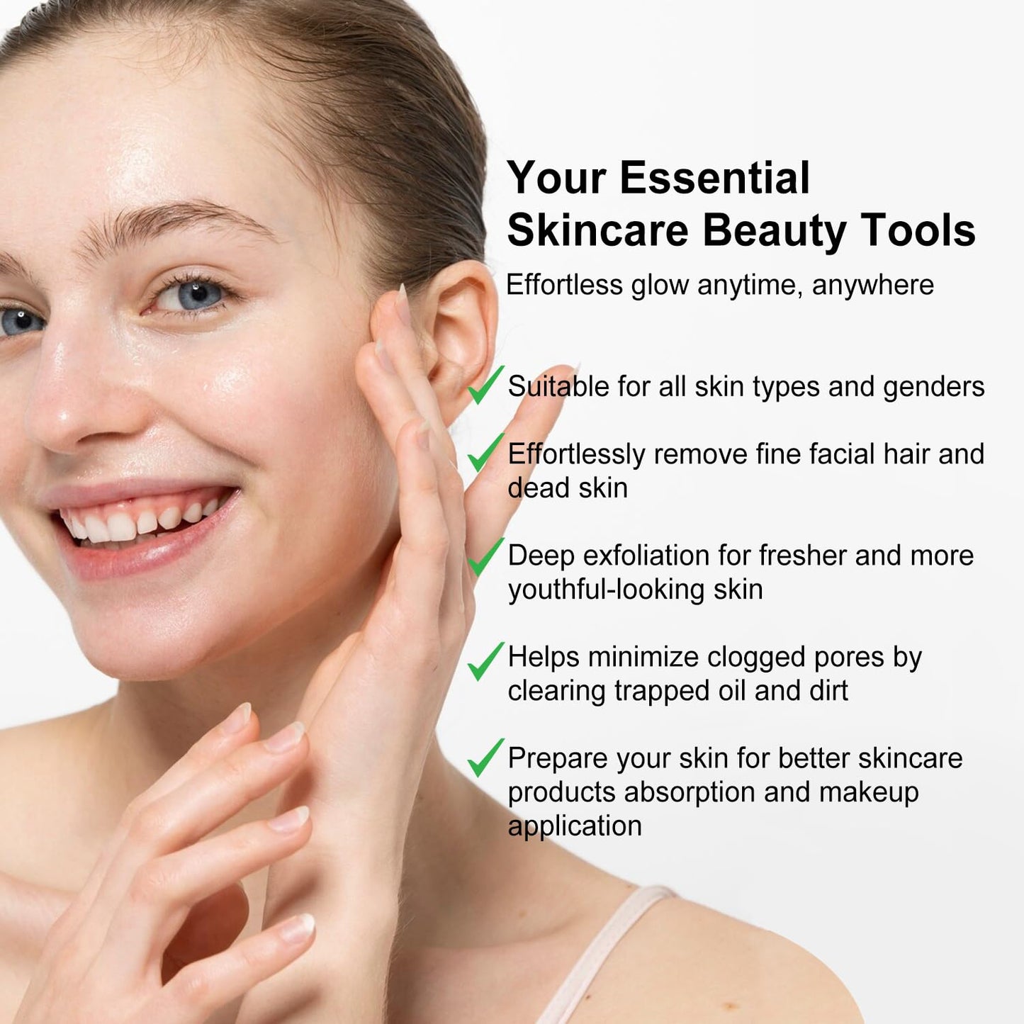 Face Razors for Women, Dermaplane Razor for Women Face, Eyebrow Razor, Dermaplaning Tool, Gentle Skin Exfoliation Microblades for Sensitive Skin, Peach Fuzz Remover