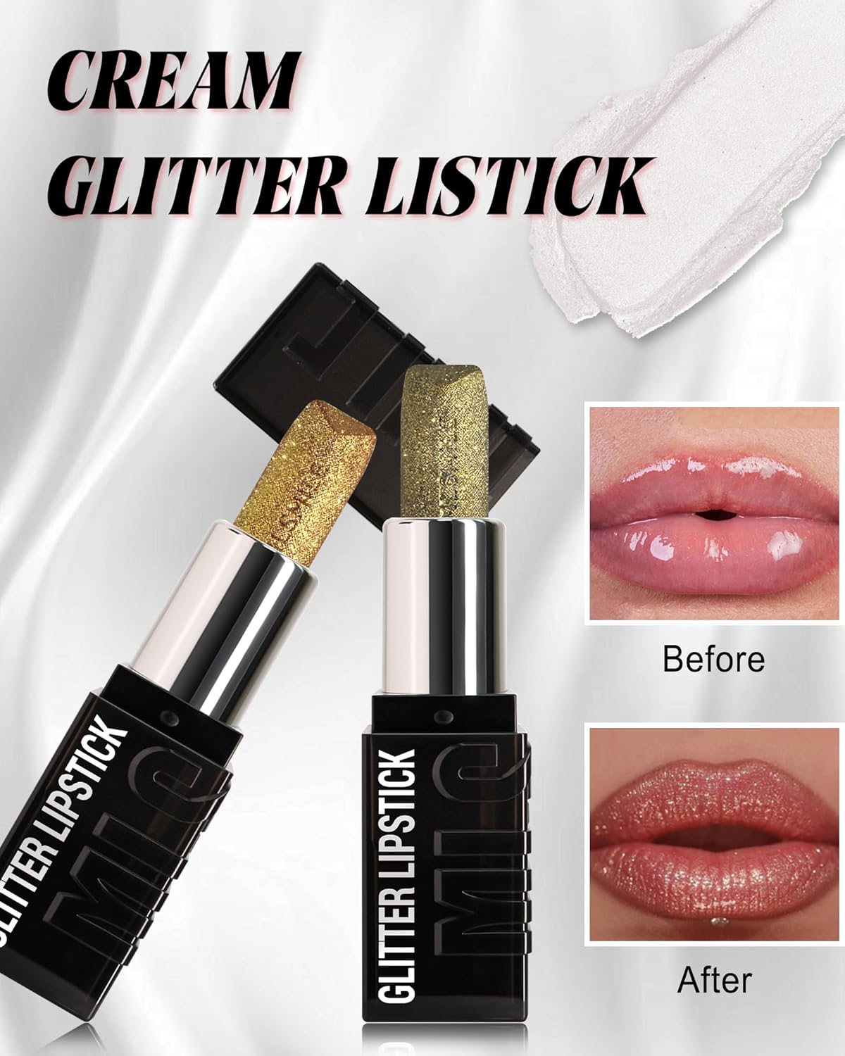 Diamond Glitter Matte Lipstick,Long Lasting Waterproof Pink Metallic Sparkling High Pigment Non-Stick Lip Stain Tint Lip Gloss,Full-coverage Lipgloss,Mother's Day Lip Makeup Gift for Women Girl-02