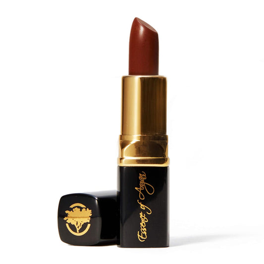 Essence Of Argan Dark Brown Lipstick for Cracked & Dry Lips - 100% Organic Argan & Jojoba Oil, Shea Butter & Aloe Vera - Hydrating & Deep Moisturizing Chocolate Brown Long Lasting Lipstick for Women