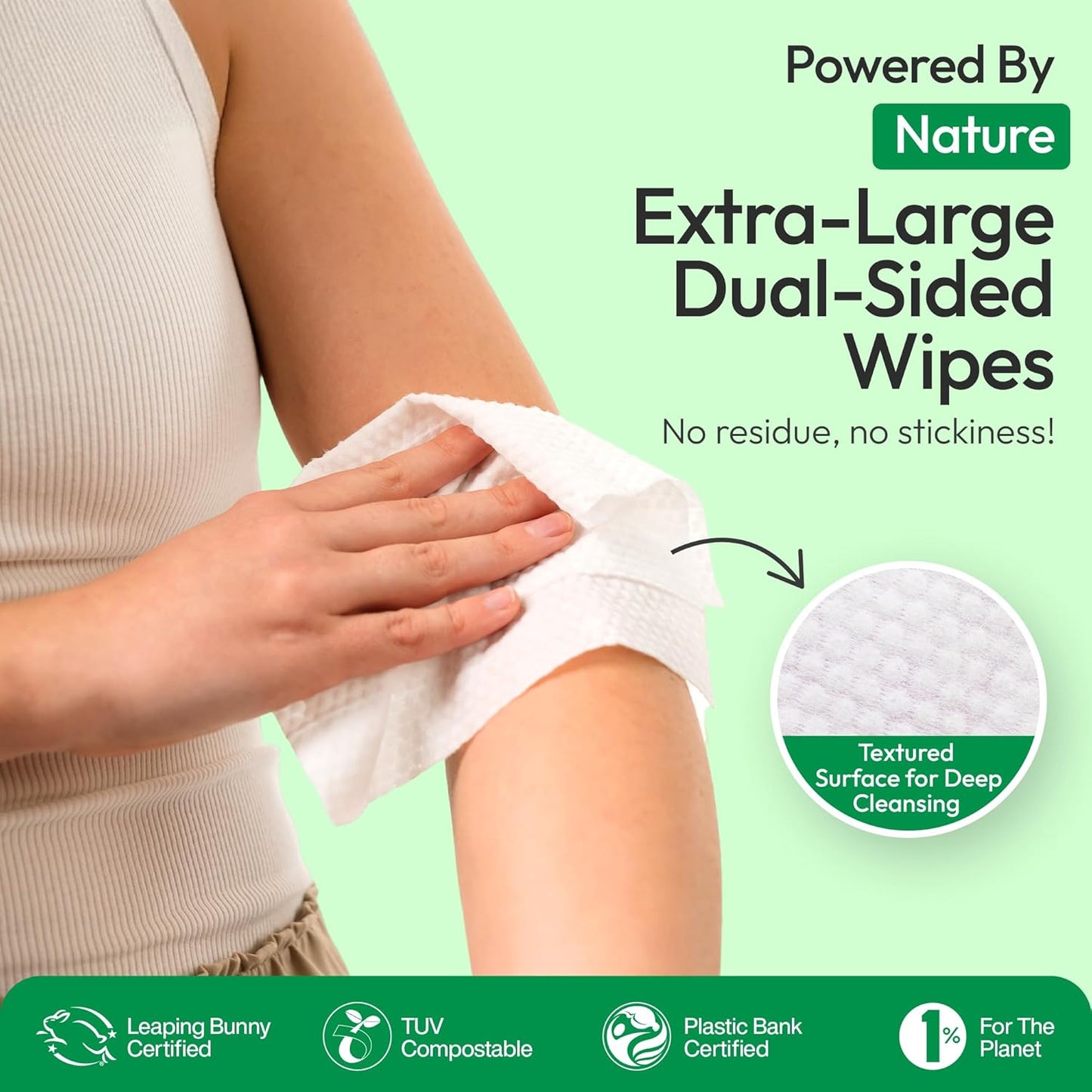 FOMIN Travel Deodorant Wipes - 50 Count - Refreshing Cucumber and Aloe - pH Balanced, Hypoallergenic Mini Deodorant Wipes For Women and Men - Plastic-Free, Individually Wrapped Underarm & Body Wipes