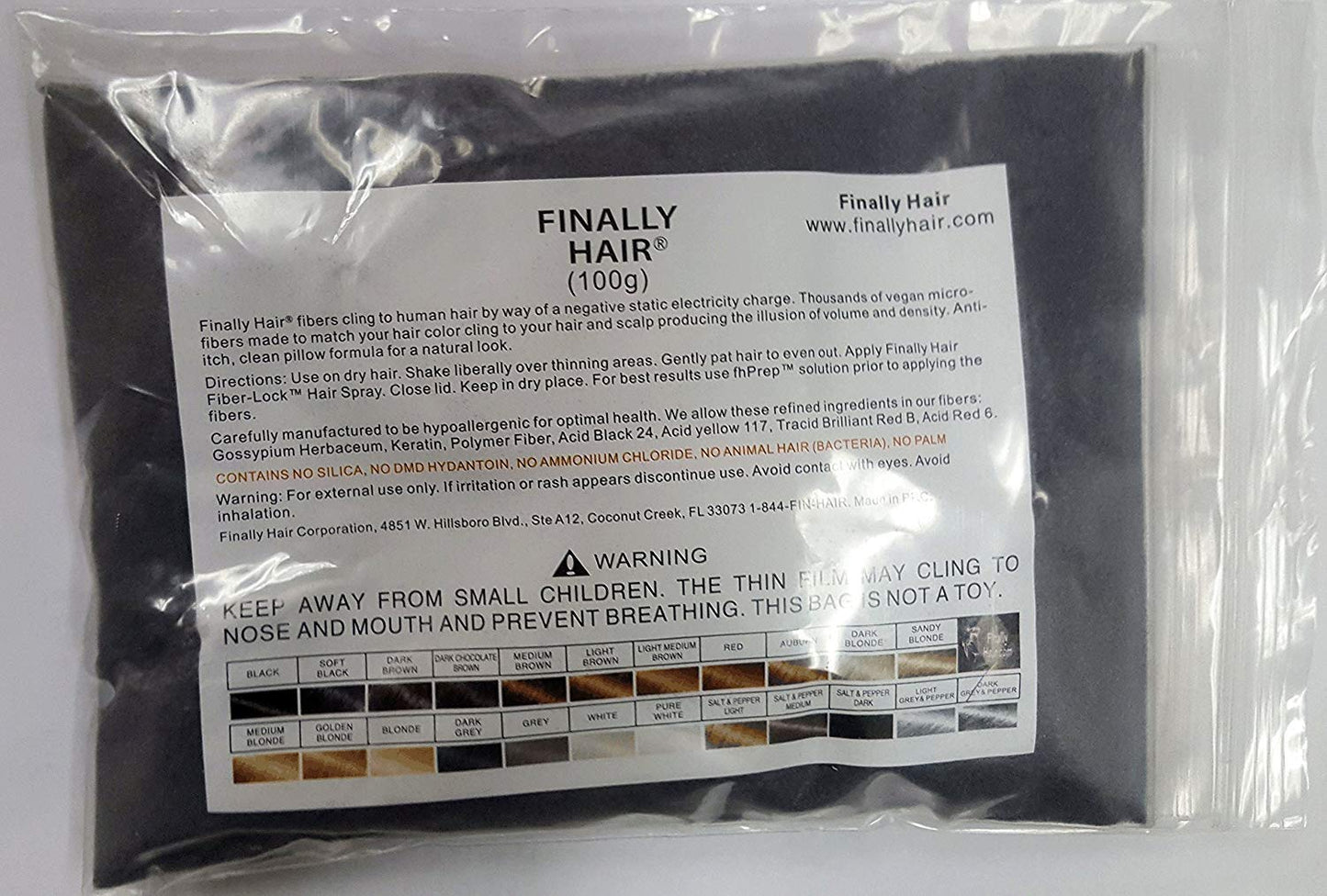 Hair Building Fibers 100 Grams Refill Your Existing Bottle. Highest Grade Fiber By Finally Hair (Dark Grey and Pepper)