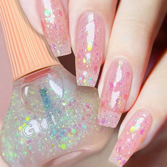 Major Dijit Quick Dry Nail Polish Clear Colorful Summer Nail Lacquer for Nail Art Cruelty-Free Regular Nail Polish 0.41 fl oz.