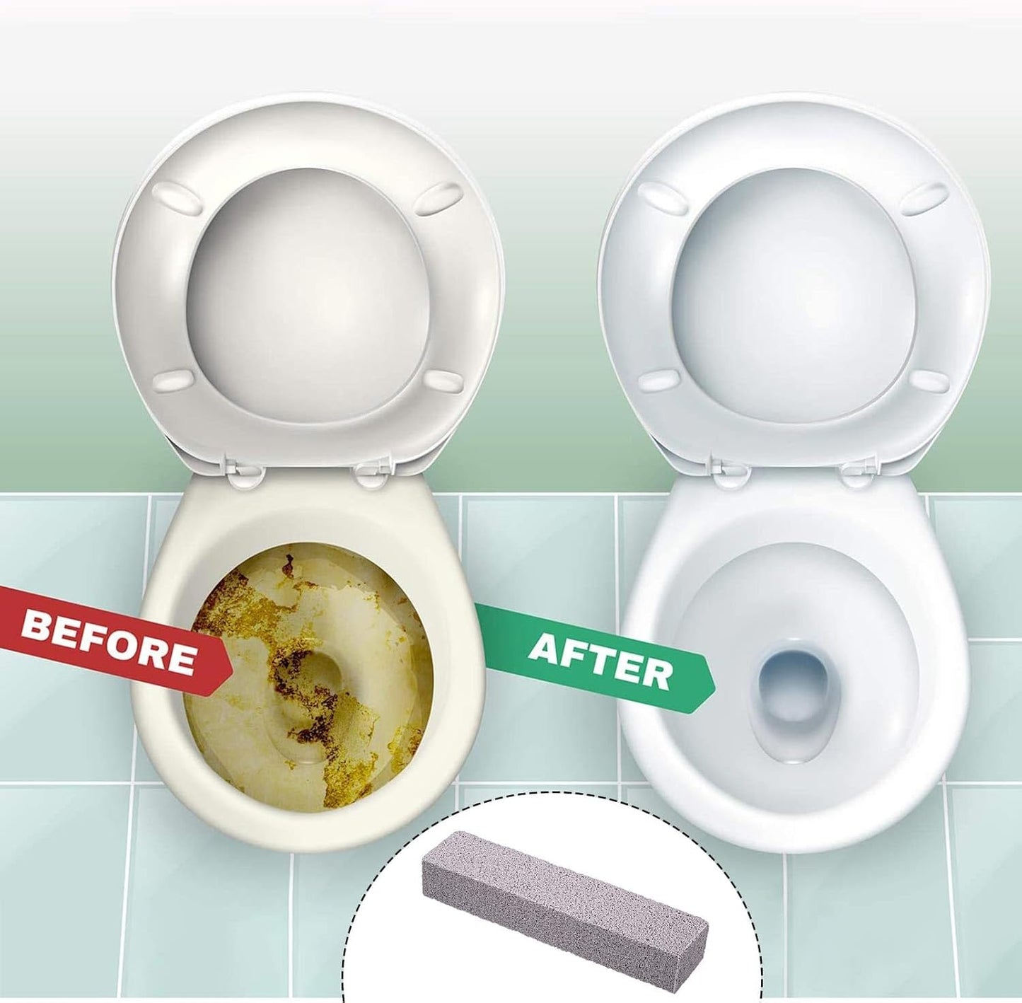 Chinco 300 Packs Pumice Stone for Cleaning, Scouring Pad Removing Stain Grime Without Leaving Scratches for Kitchen Oven Stove Home Bathroom Toilet Pool House Cleaning Supplies