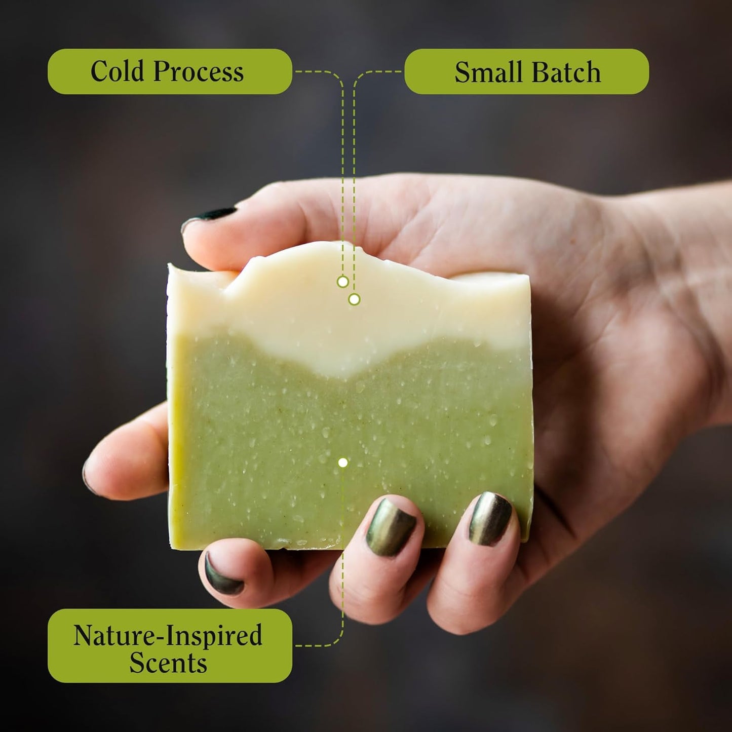 CompassSoap Sawtooth Pines | Natural Bar Soap for Men & Women | Body & Face Soap Bar for Women and Men | Minimalist & Gentle Lather | Natural Bath Soap, Paraben & Phthalate Free | 5 oz, Pack of 2