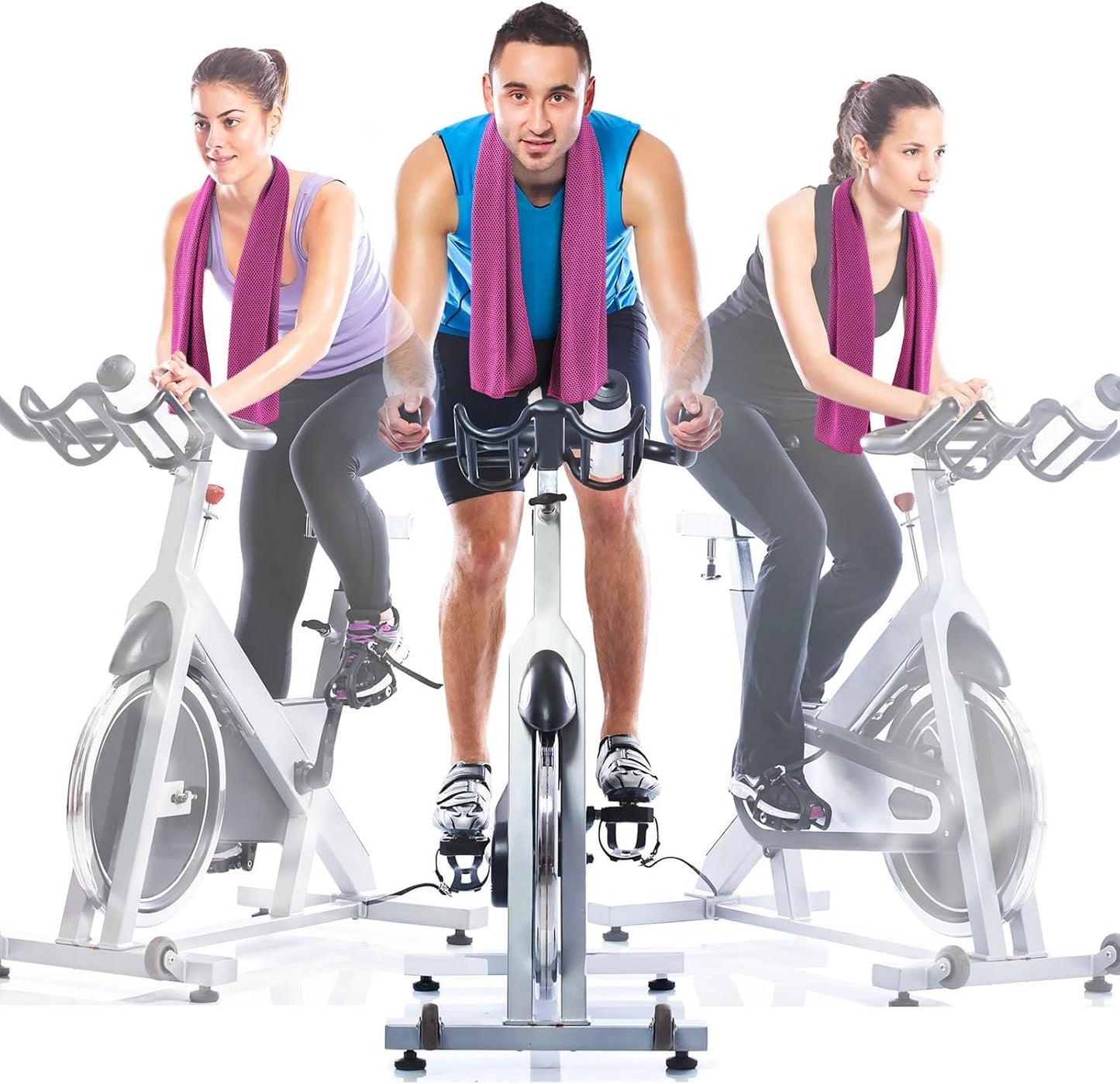 Hosuly 30 Pack Cooling Towels, 40"x12" Ice Breathable Soft Chilly Sweat Rag Microfiber Workout Rags for Gym Cooling Towels for Neck and Face for Yoga Golf Sport Running