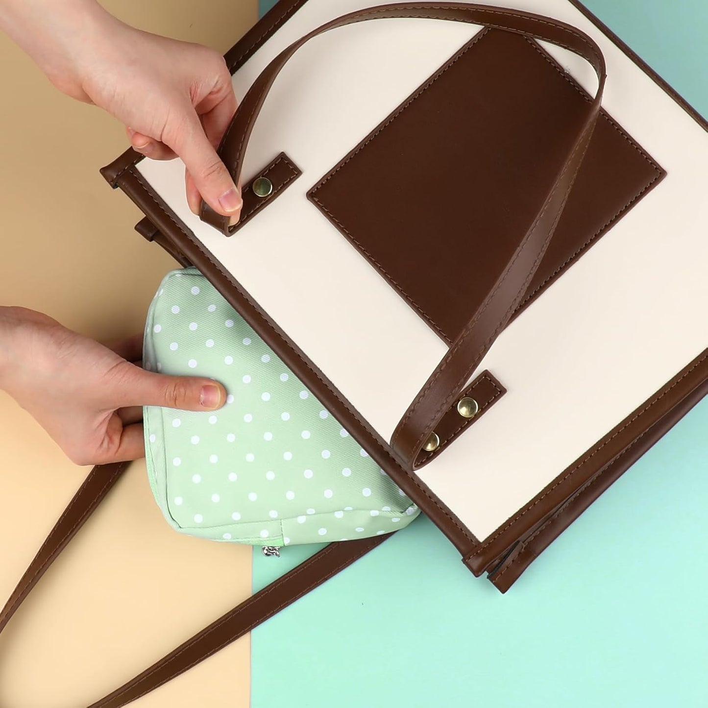 Jeffdad 3pcs Sanitary Napkin Storage Bag, Portable Reusable Menstrual Pads Bags Women Tampon Bags Feminine Products Bag Period Kit Bag (Type Two)