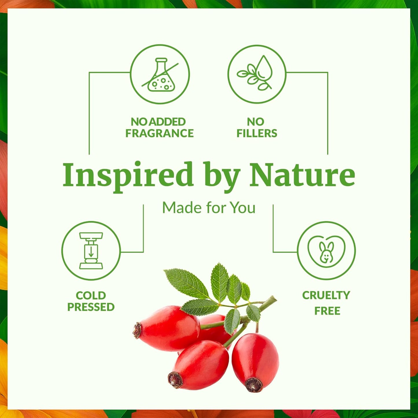 SVA Rosehip Seed Oil - 4 Fl Oz – 100% Natural & Cold Pressed - for Face, Skin Care, Hair Care, Scalp Massage & Body Massage – Carrier Oil with Dropper