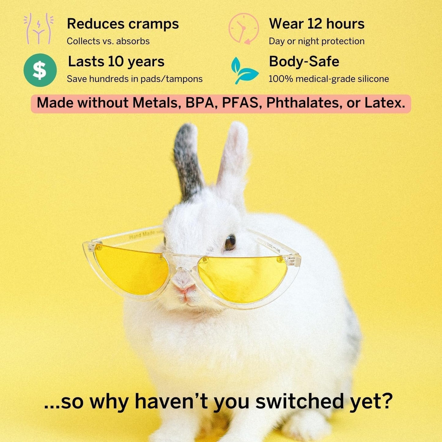 2 Pixie Menstrual Cups - No Metals or Toxins - Ranked 1 for The Most Soft Reusable Period Cups - Wear 12 Hours - 100% Medical-Grade Silicone - Tampon Alternative - Buy One We Give One (Combo)