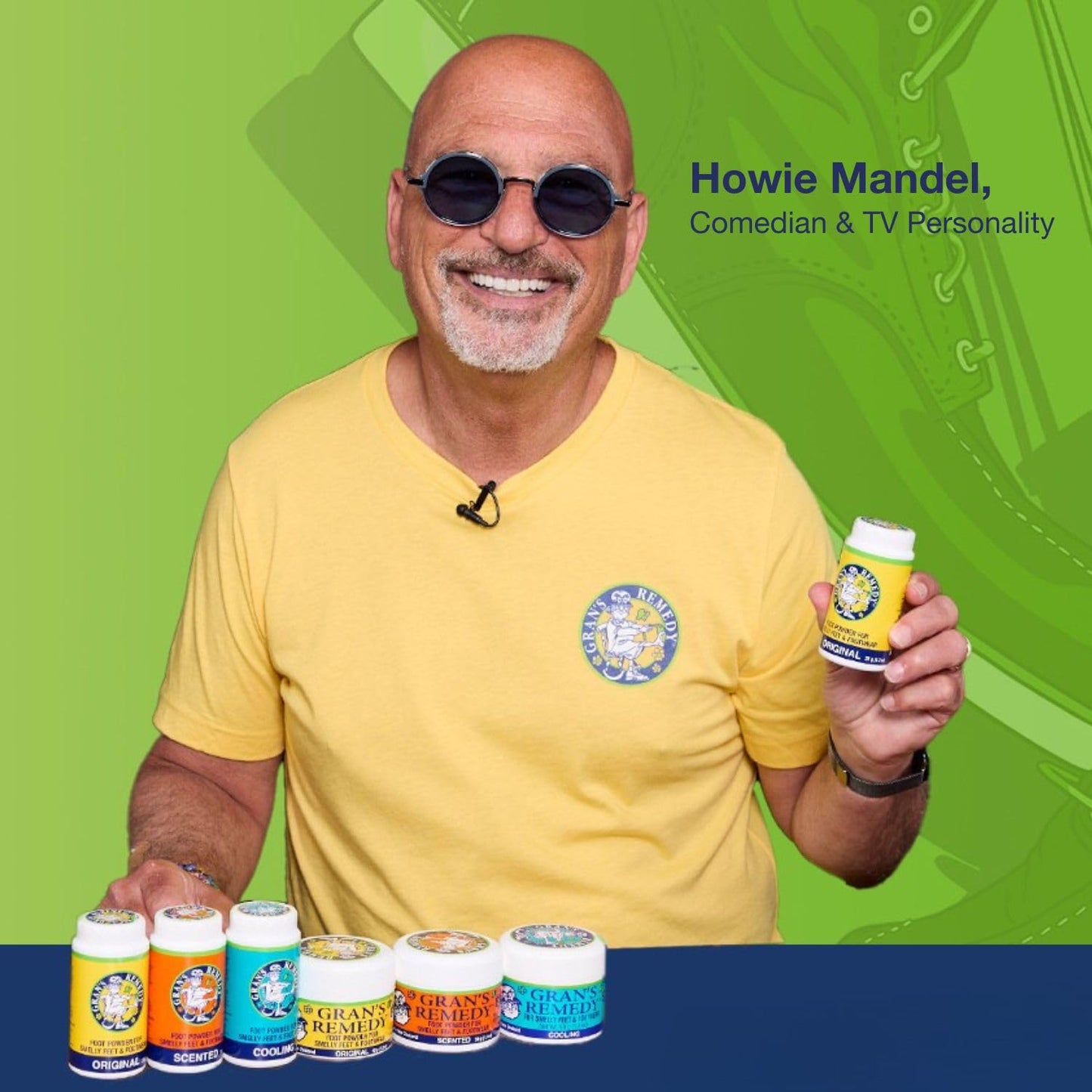 Gran's Remedy Shoe Deodorizer and Foot Powder for Smelly Feet - Effective Shoe Odor Eliminator in Travel Size - Absorbs Sweat and Moisture for Shoes and Feet - Unscented