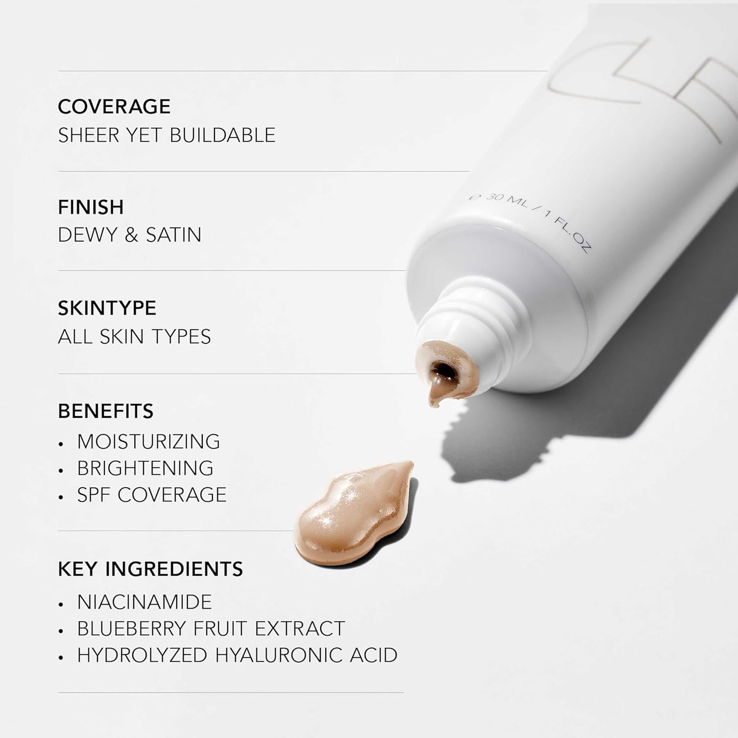 CLE Cosmetics CCC Cream (Neutral Medium 206 / SPF 50) - Color Correcting CC Cream with Sunscreen - Lightweight, Hydrating, Light to Medium Coverage Foundation - BB & CC Cream Hybrid - 1 fl oz