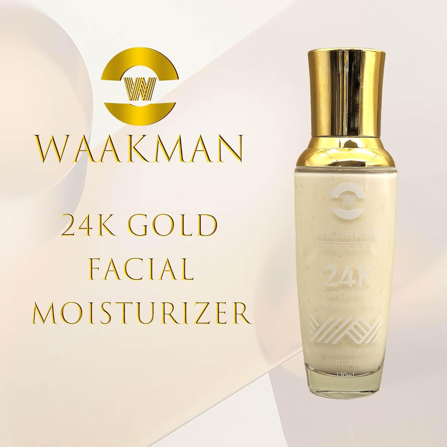 Luxury 24K Gold Moisturizing, Nourishing, Anti-Aging Moisturizer, Toner, Facial Cream & Serum Skincare Set