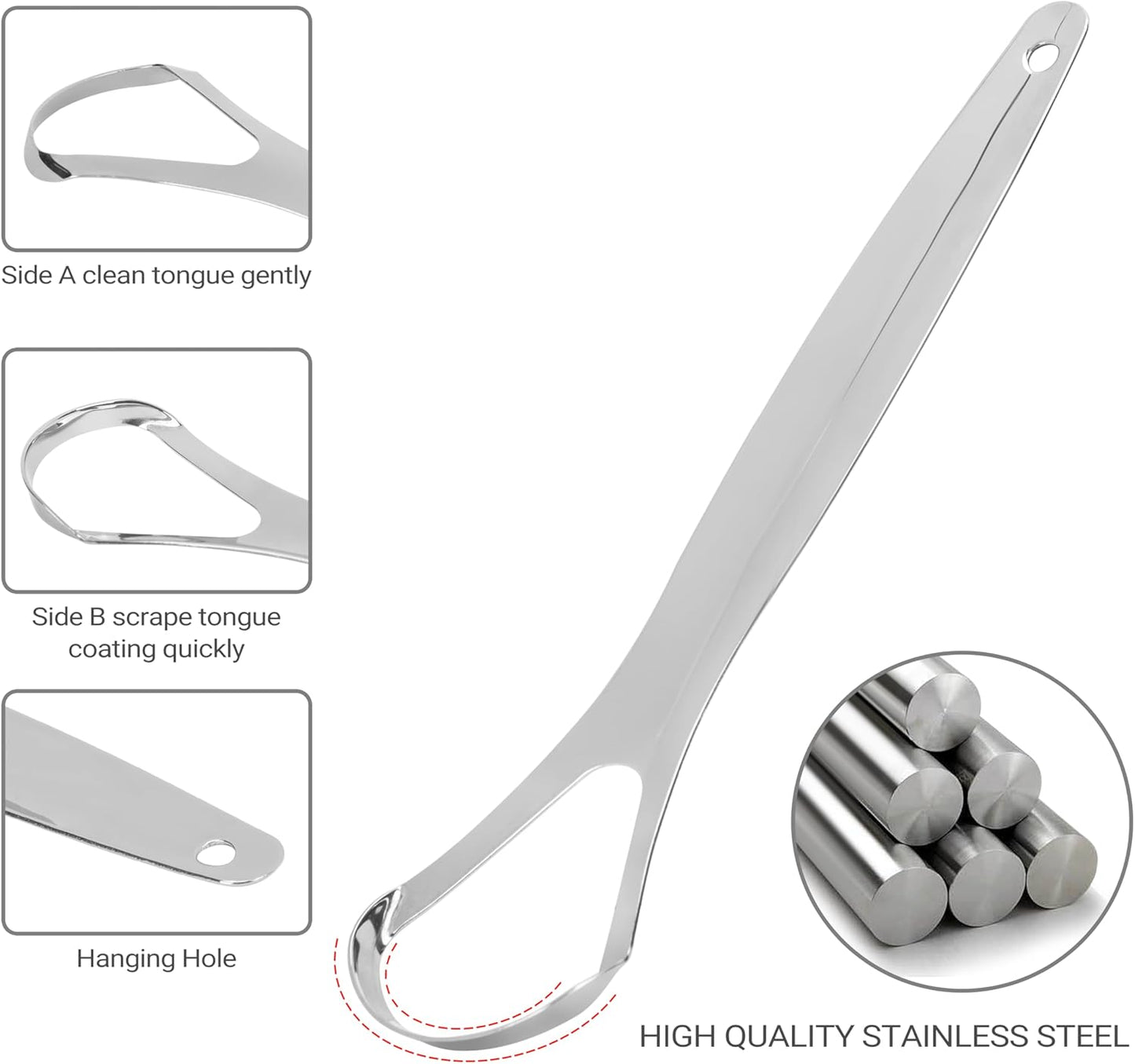 2-Pack Tongue Scaper for Kids and Adults