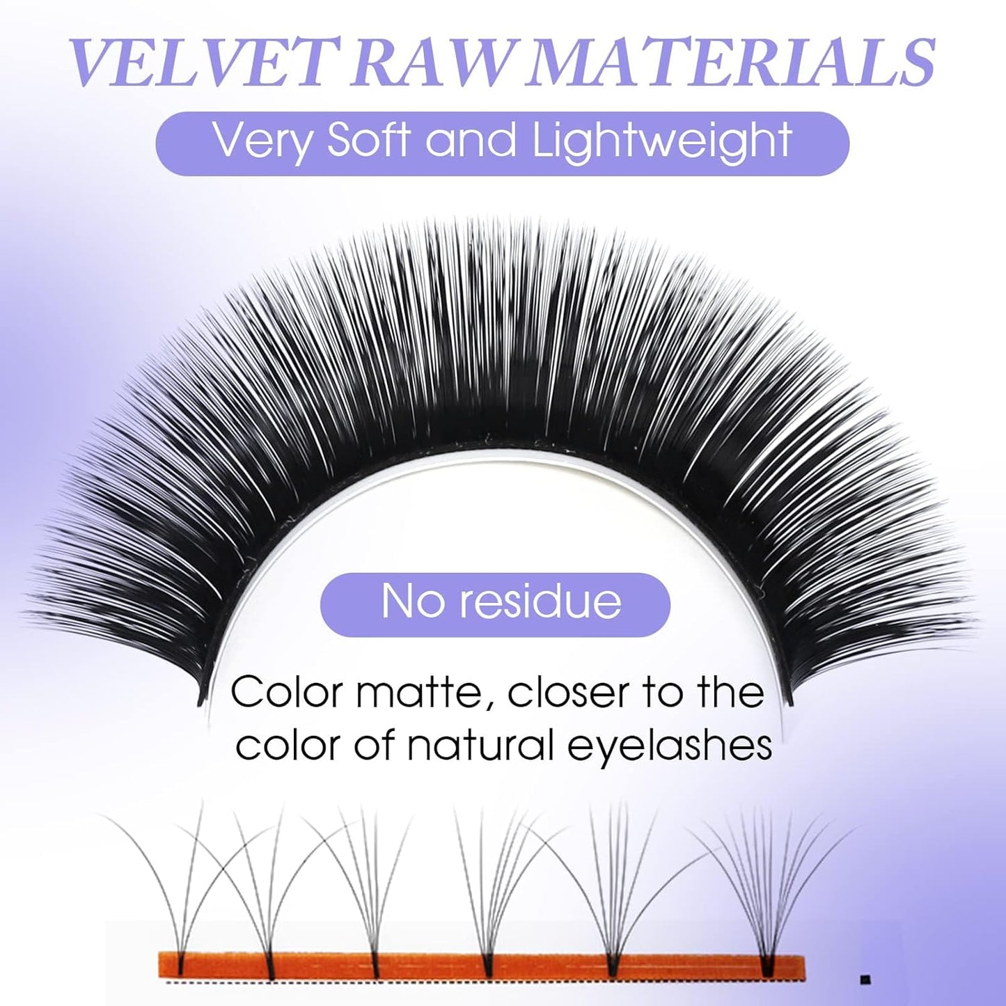 Easy Fan Volume for Lash Artists: Wendy, Handmade Fans for Eyelash Extensions, Self Fanning, Blooming, Black, D Curl, 0.05mm, 15mm, KH126