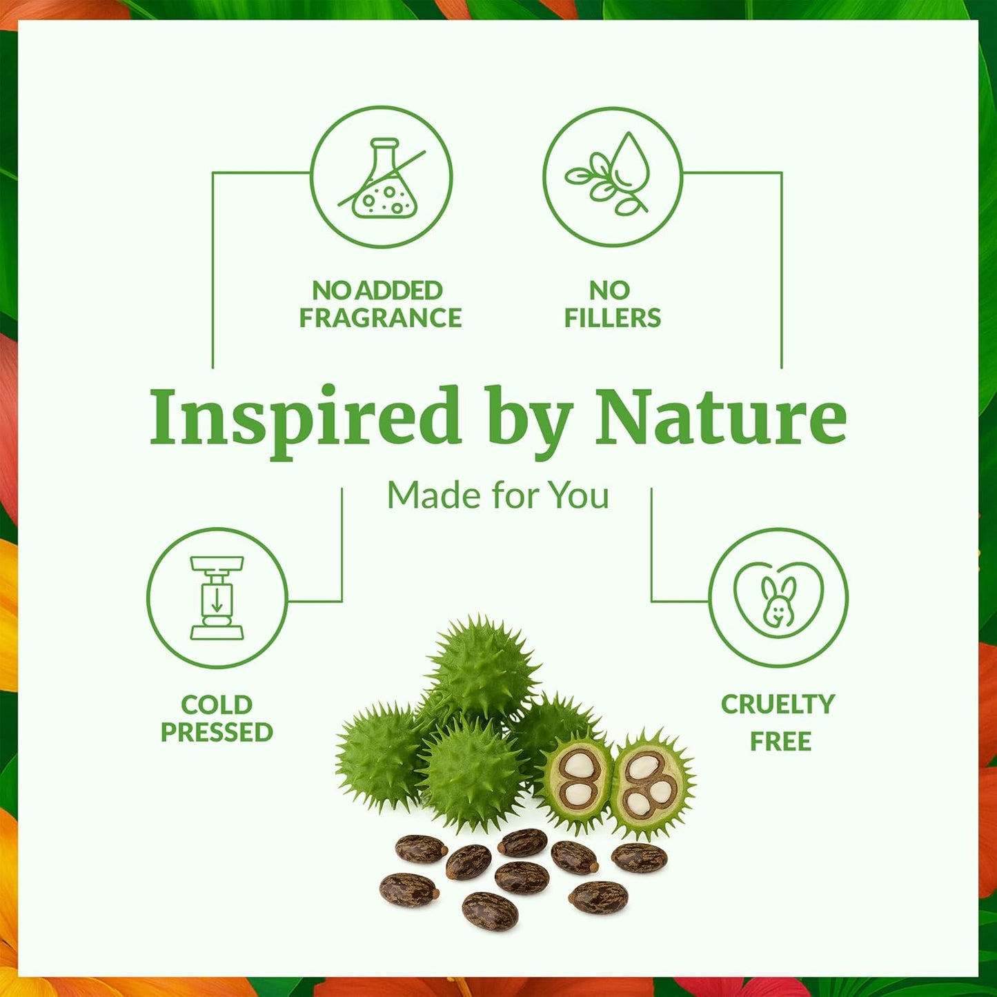 SVA Castor Seed Oil - 4 Fl Oz – 100% Natural Cold Pressed Castor Oil - for Face, Skin Care, Hair Care, Scalp Massage & Body Massage – Carrier Oil with Dropper