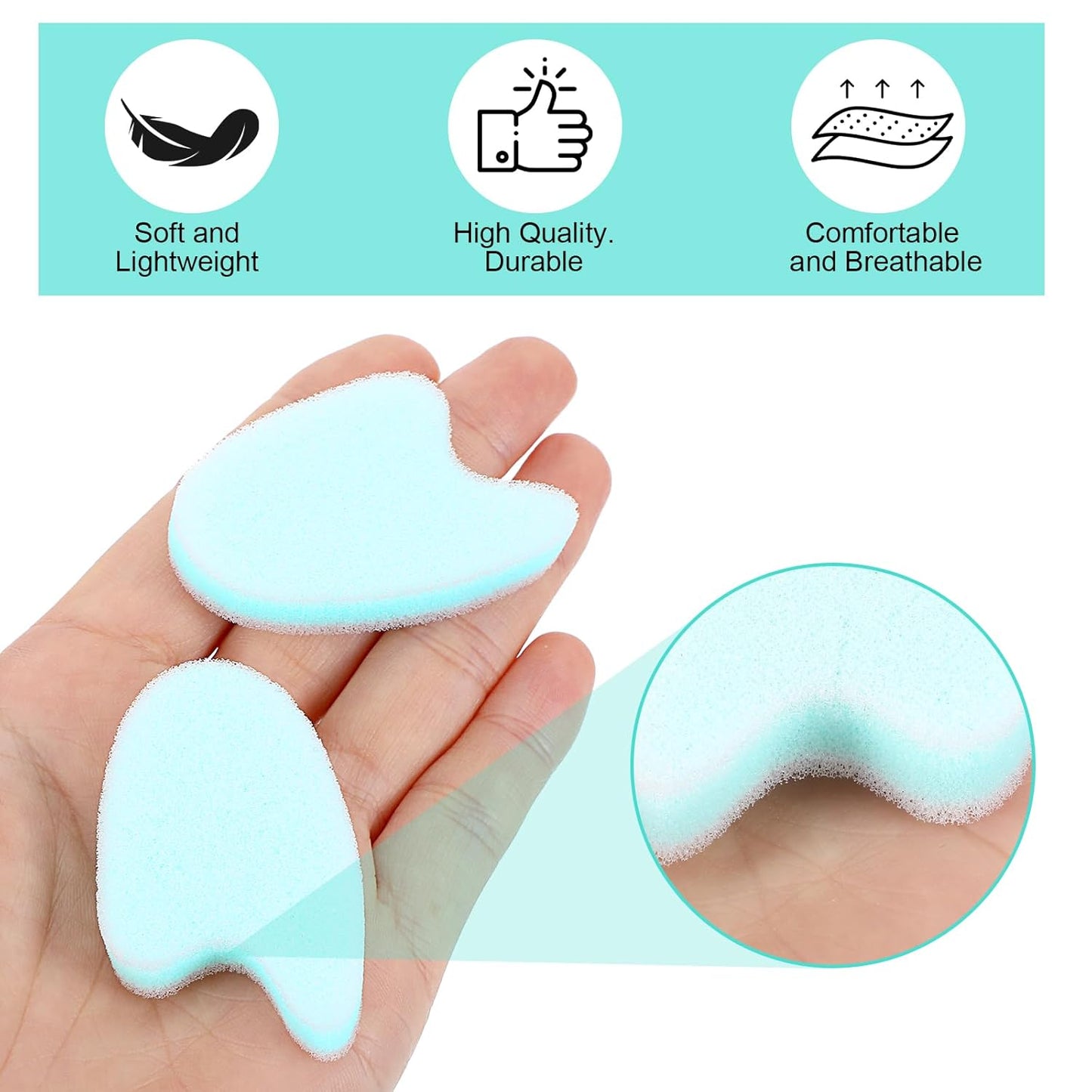 20Pack Foam Toe Separator, Breathable Toe Spacers for Women Men, Toe Spreader to Reduce Friction and Relieves Corns Pain, Relieve Pain Caused by Bunions
