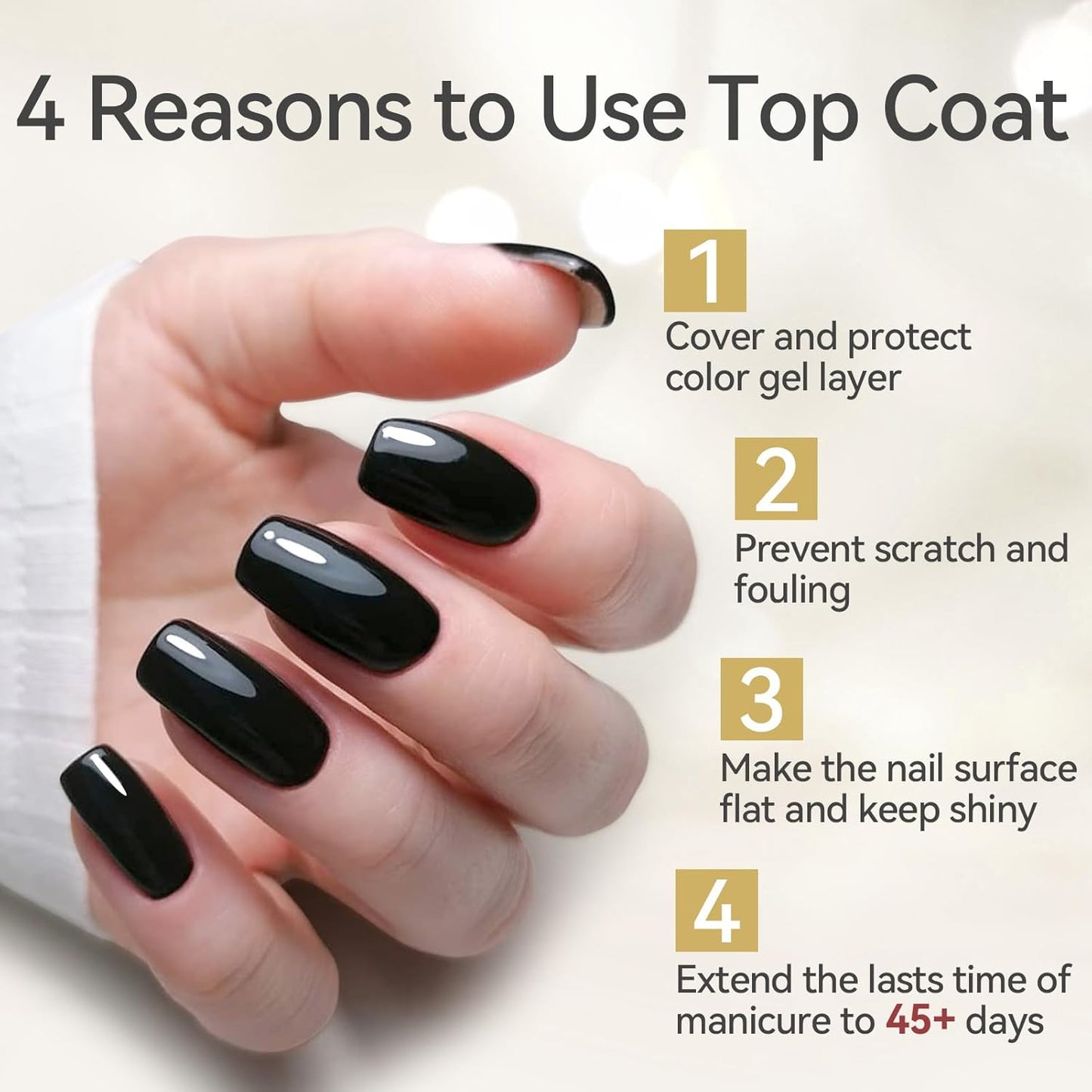 Born Pretty Super Top Gel, High Gloss Shiny Long Lasting Top Gel Polish, Glossy Clear Soak Off U V & Nail Lamp Gel Nails DIY Top Gel Coat 15ml 2pcs