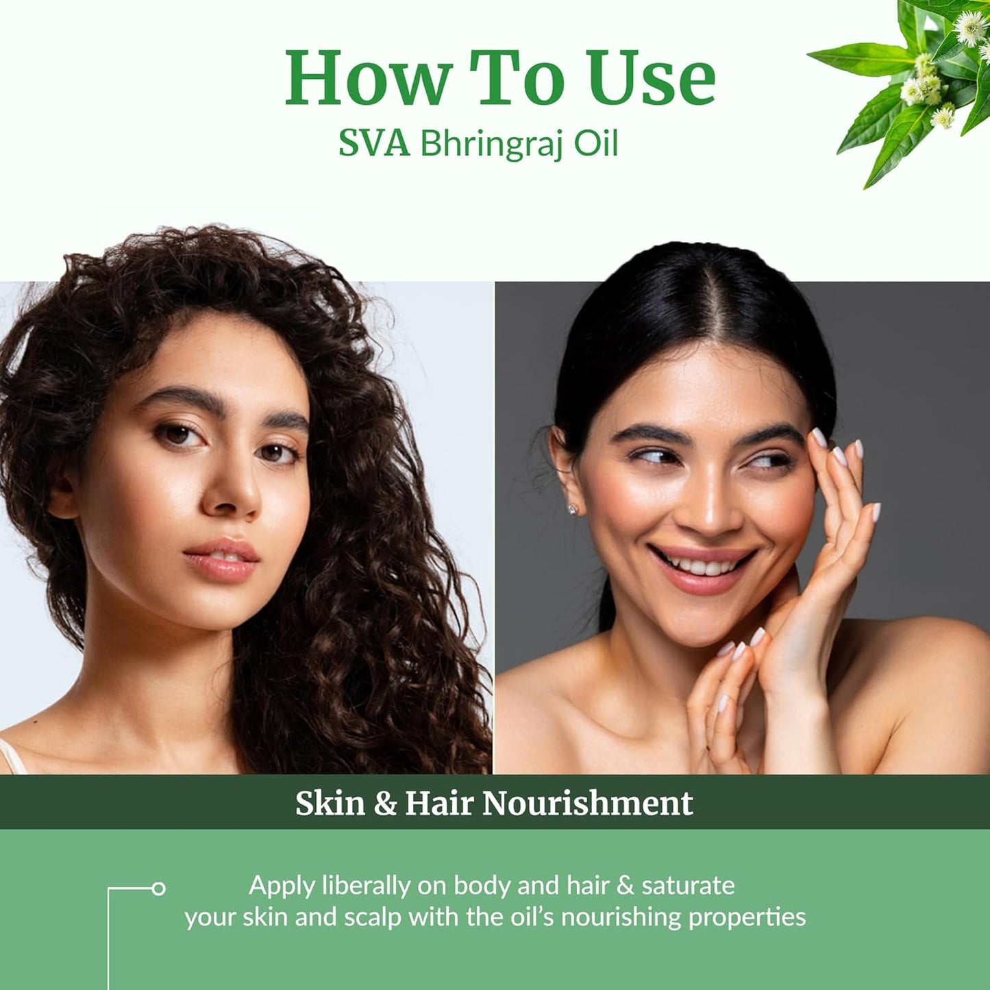 SVA Bhringraj Premium Carrier Oil 4oz (118ml) With Dropper for Hair Oiling, Scalp Massage & Skin Care