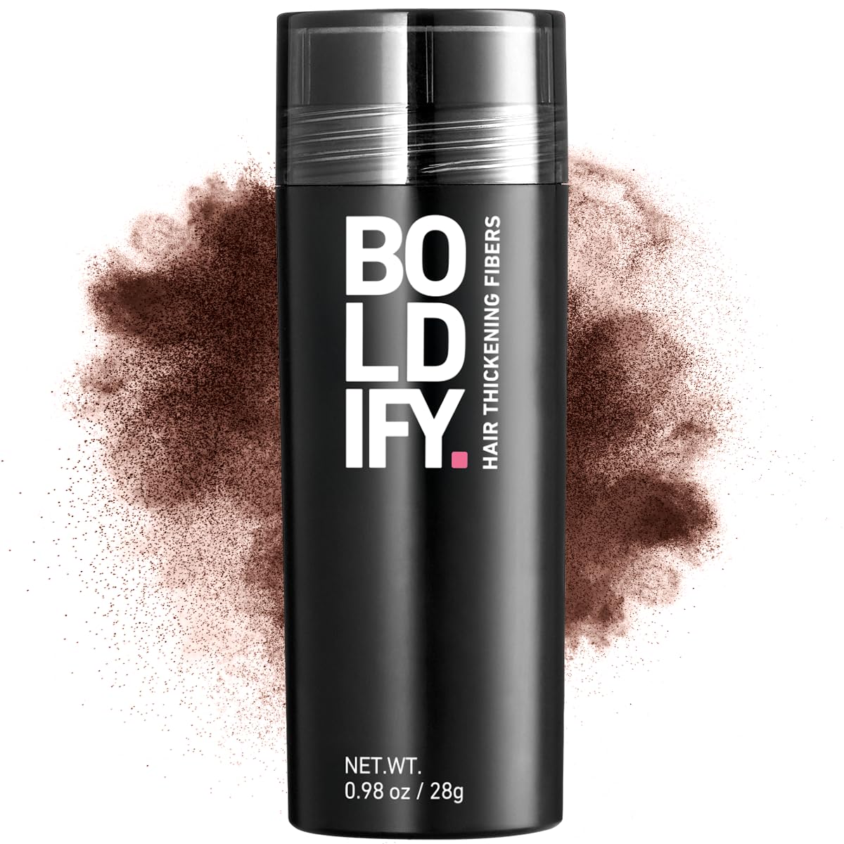 BOLDIFY Hair Fibers (28g) - Fill In Thinning and Fine Hair for an Instantly Fuller, Thicker Look - 14 Shades for Women & Men - Hazel Brown