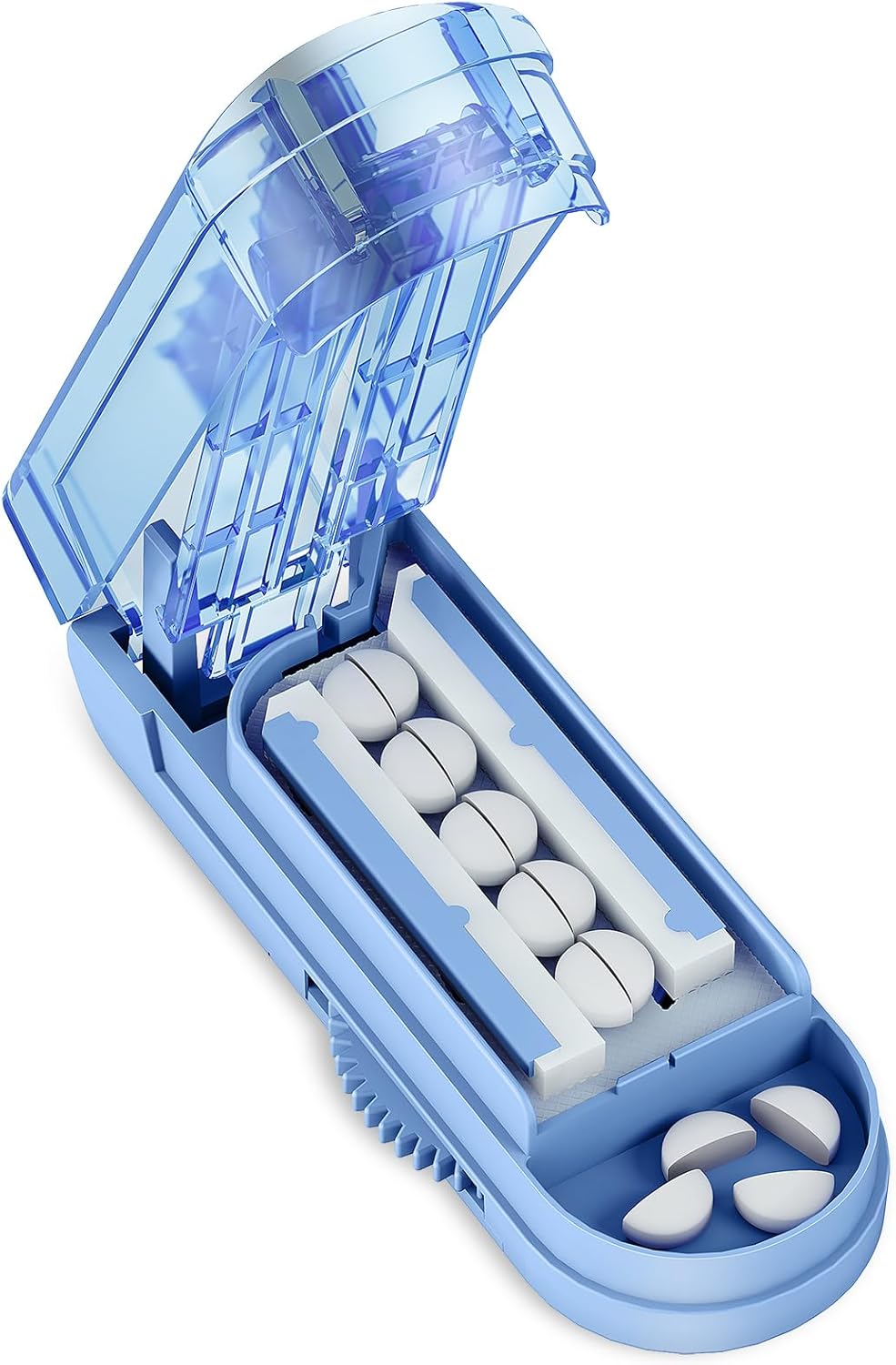 DEPAD Pill Cutter Splitter for Cutting Multiple Pills, Adjustable Pill Cutters Splitters for Small and Tiny Pills with Accurate Alignment and Sharp Safe Blade