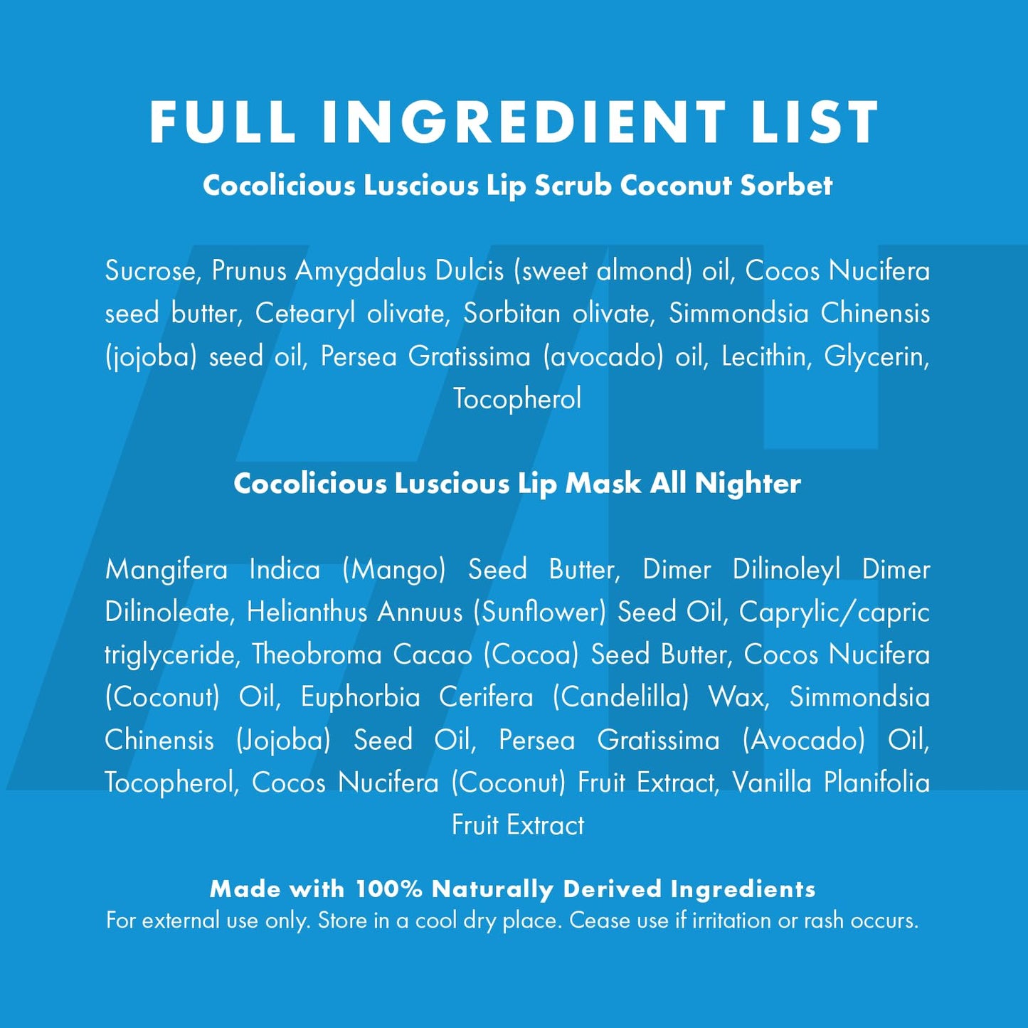 100% Natural Lip Scrub and Lip Mask, Vegan Conditioning Coconut Lip Exfoliator - Gentle Exfoliant, Sugar Lip Polish and Lip Exfoliator Scrubber for Chapped and Dry Lips (Original 3pc Set)