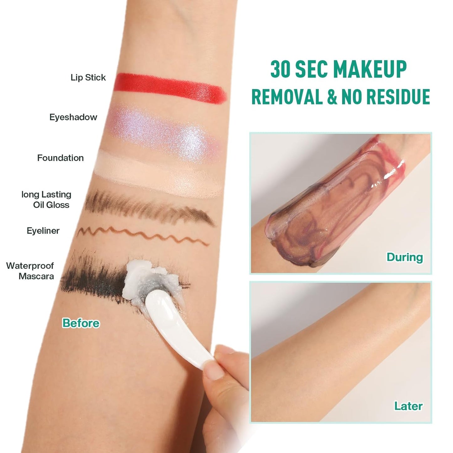 Cleansing Balm Makeup Remover - Deep Clear Korean Makeup Melting Cleansing Balm with Natural Oil for Waterproof Eye Face Lip Heavy Make up, Gentle Moisturized Cleanser for Sensitive Skin, Vegan, 2Pcs