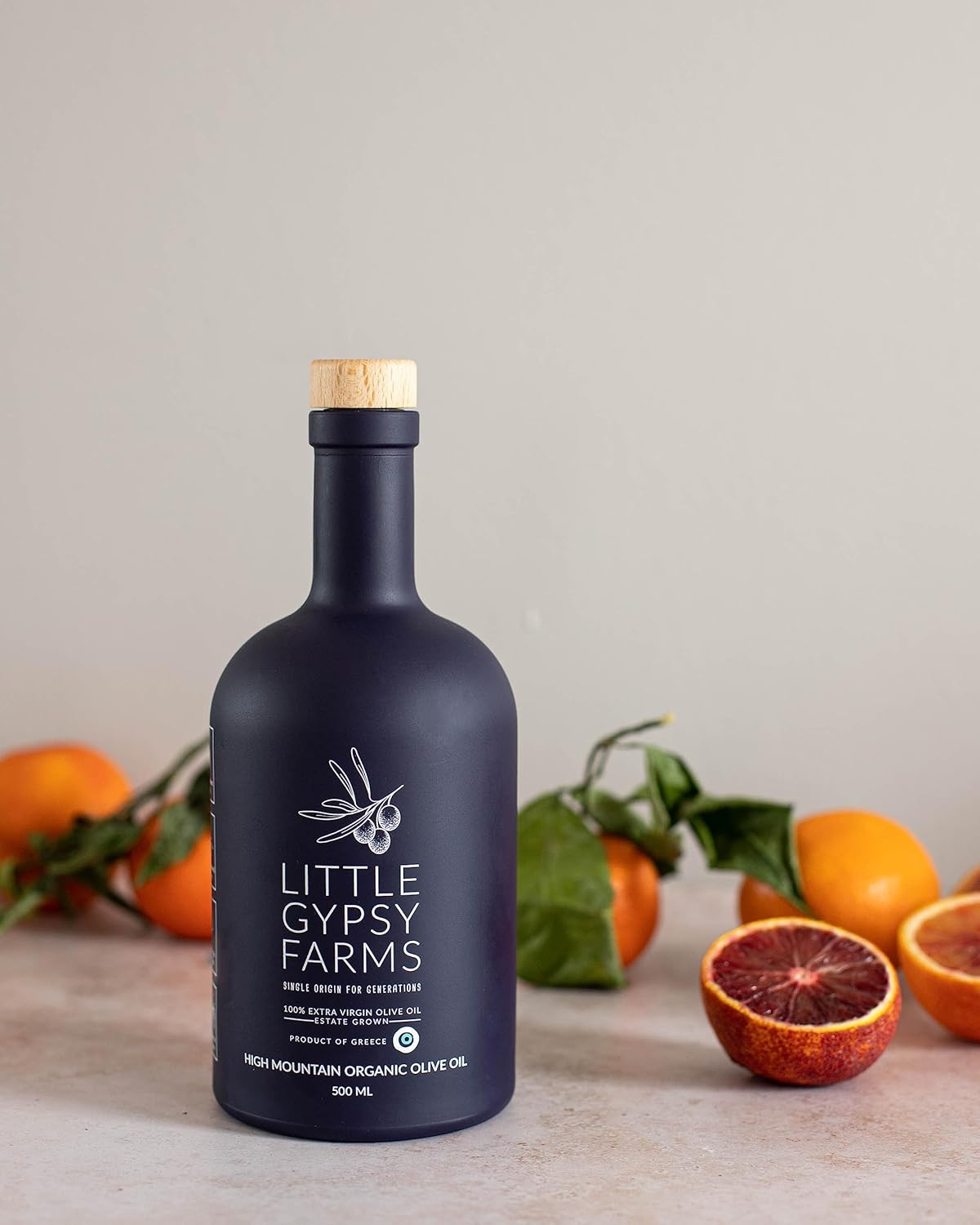 High Mountain Organic EVOO from Little Gypsy Farms | Extra Virgin Olive Oil from a Single Estate in Greece | First Cold-Pressed | High Polyphenols & Amino Acids | Non-GMO | 350ml