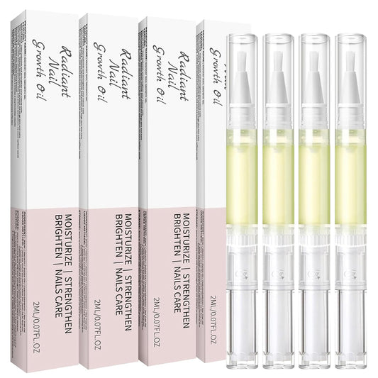 Cuticle Oil Pen for Nail Care – Nourishing Cuticle Revitalizer with Natural Oils, Hydrating & Quick-Absorbing, Mess-Free Applicator, Perfect for At-Home & Salon Use-4PCS