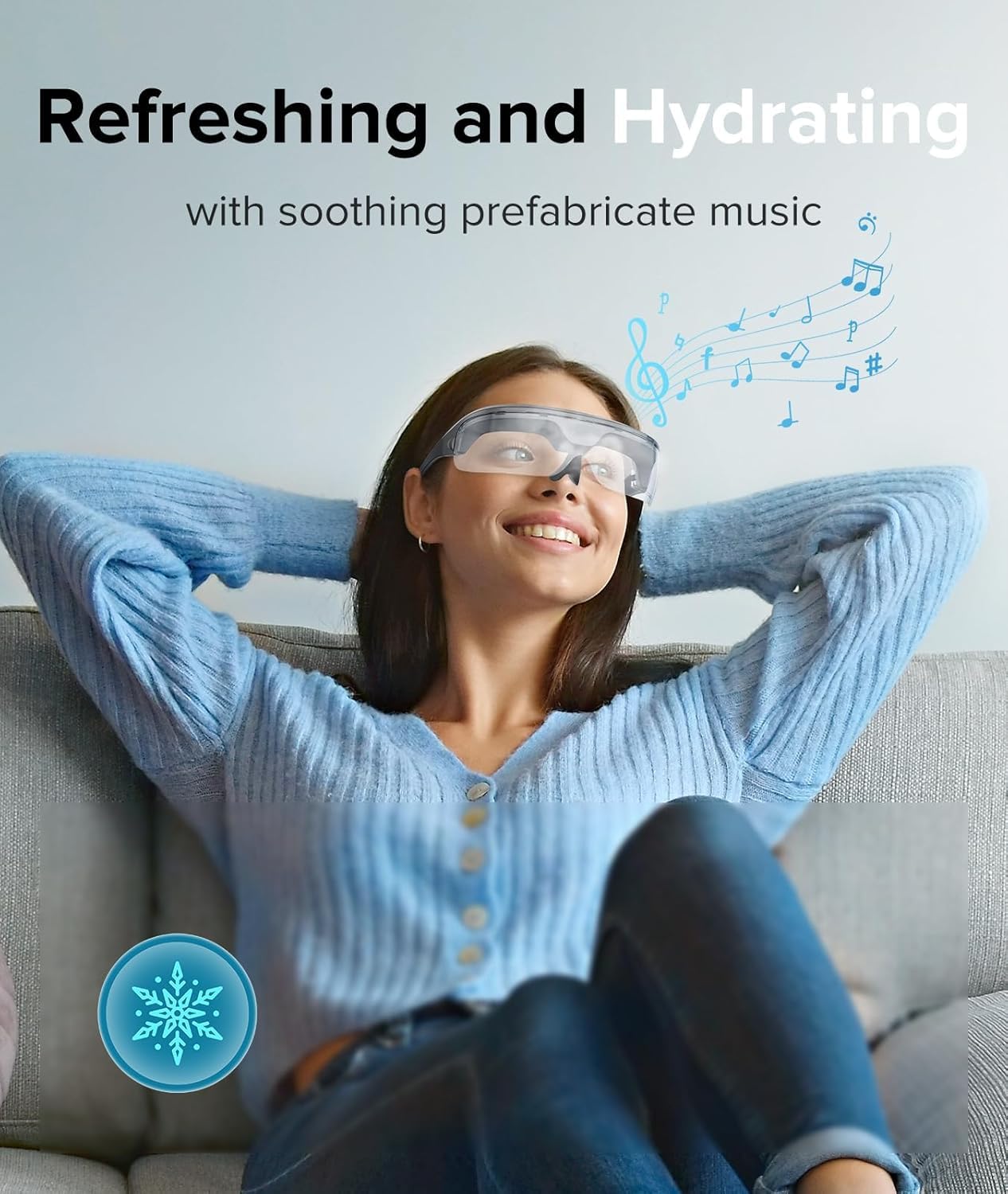 Eyespa Mist Mask Steam Eye Mask for Dry Eyes Heated Eye Care Device Eye Heated Nano Mist Spraye Portable Warm Compress Eyes Mister for Eyelid Eye Skin SPA Eye Steam Relief Dry Eye and Stye