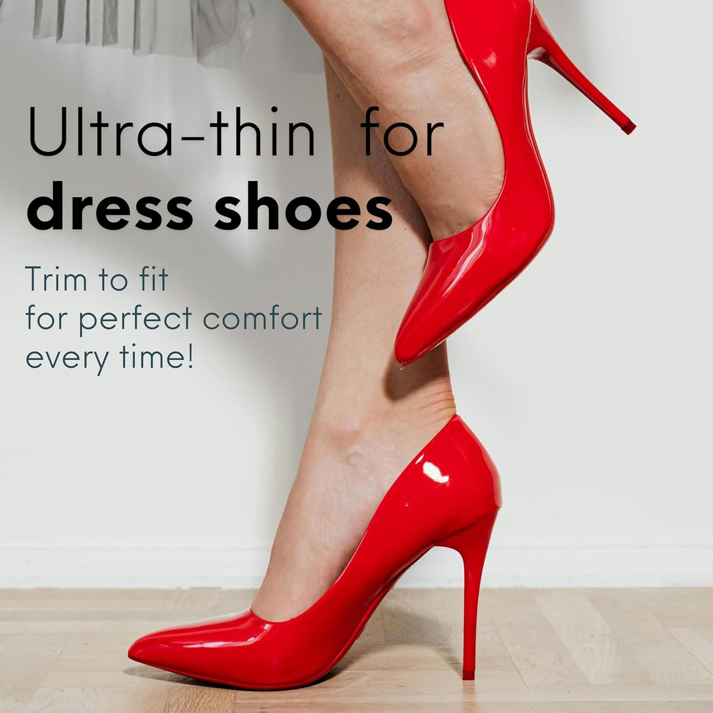 HANDARTE Leather Sockless Shoe Insoles | Thin Dress Shoe Inserts for Women | 100% Natural Goatskin - ChromeFree, Anti Sweat & Anti-Odor (US W6.5/7 | EU37)