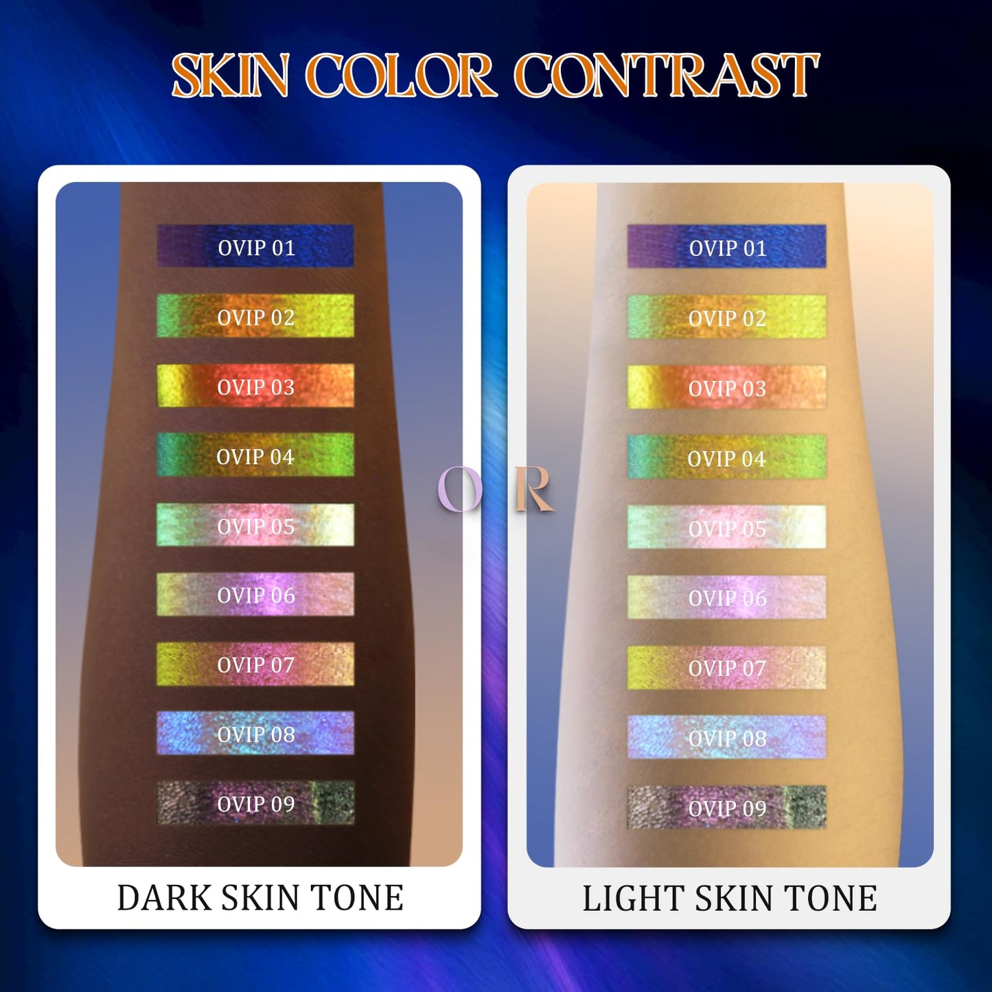 CHARMACY Chameleon Glitter Eyeshadow, Liquid Shimmer Sparkle High Pigment Duochrome Eye Shadow, Longer-Lasting With No Creasing Eye Cosmetics, 1.6g (#09