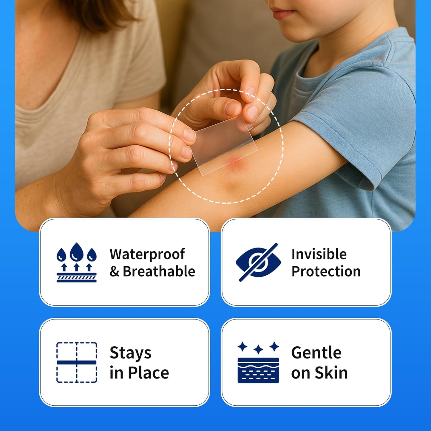 Hydrocolloid Roll – Cut-to-Size Wound Dressing & Pimple Patch for Blister, Acne & Scar Care | Transparent, Waterproof, Skin-Friendly Bandage (2in x 10ft)