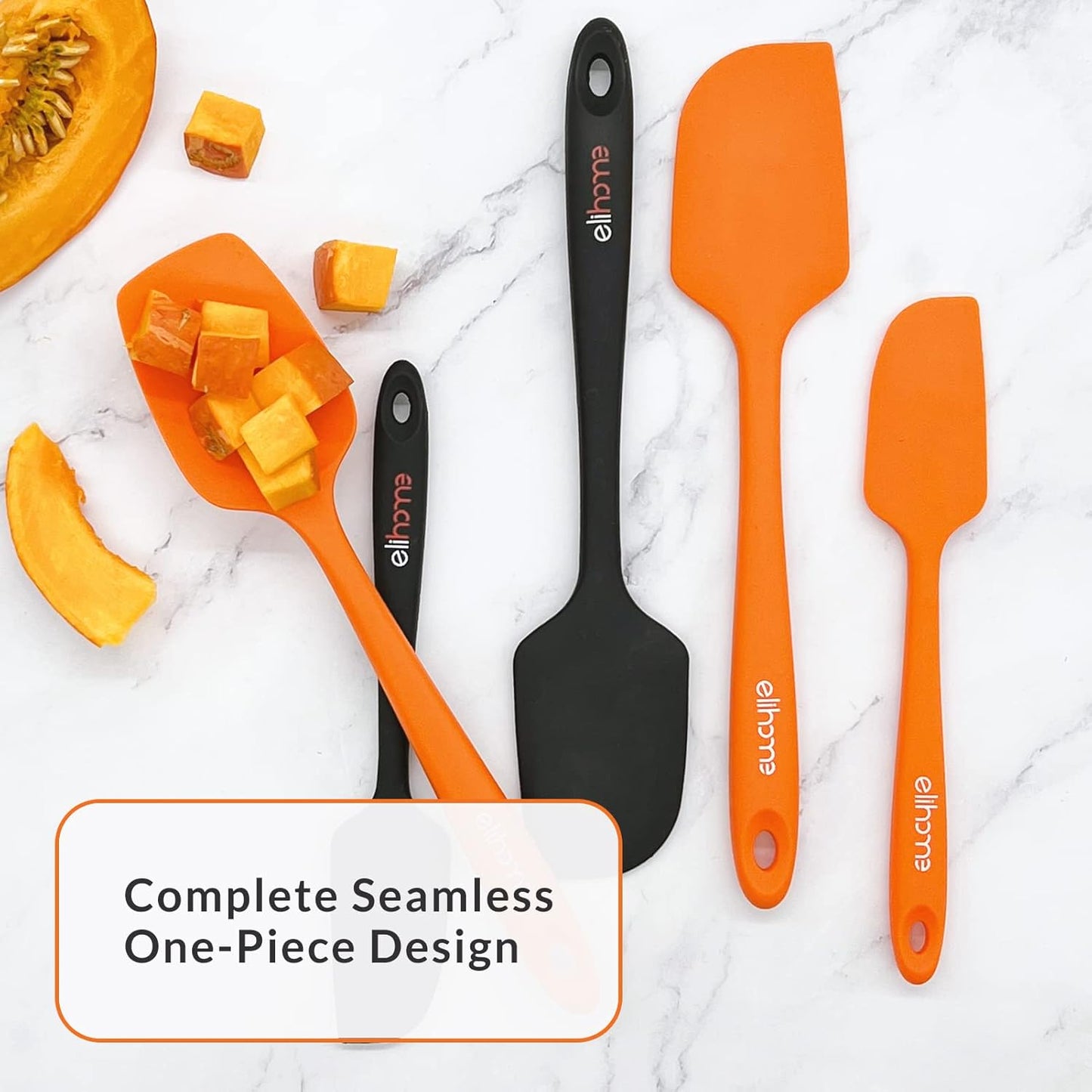 Elihome Classic Silicone Spoonula - Non-Stick Heat Resistant Silicone Scraper Spatula for Mixing, Serving, Scraping, Stirring, and More - 11 Inch, Sprinkles