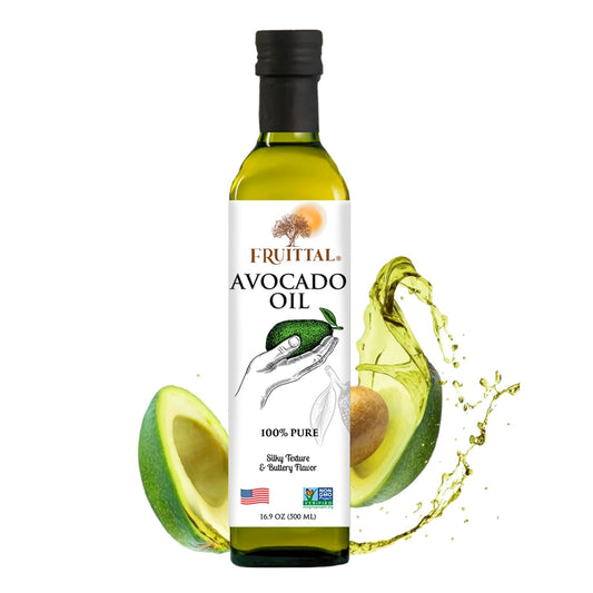 Fruittal Avocado Oil – 100% Pure, Made in the USA, and Rich in Health Benefits (16.9 Oz)