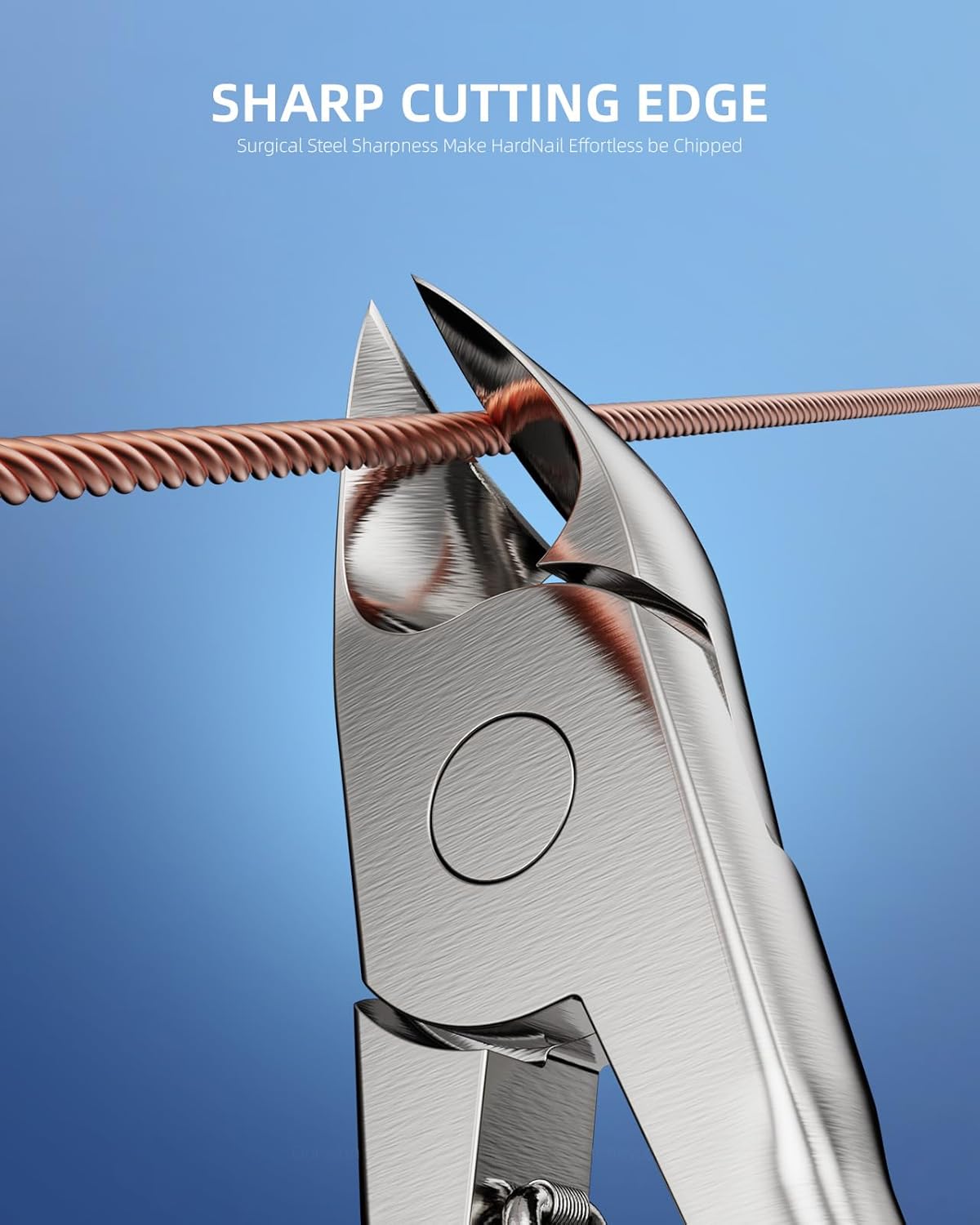 Nail Clippers for Thick & Ingrown Toenails - Sharp Curved Blade & Non-Slip Handle -Toenail Clippers for Men, Women, and Seniors - Professional Heavy-Duty Pedicure Tool Gift