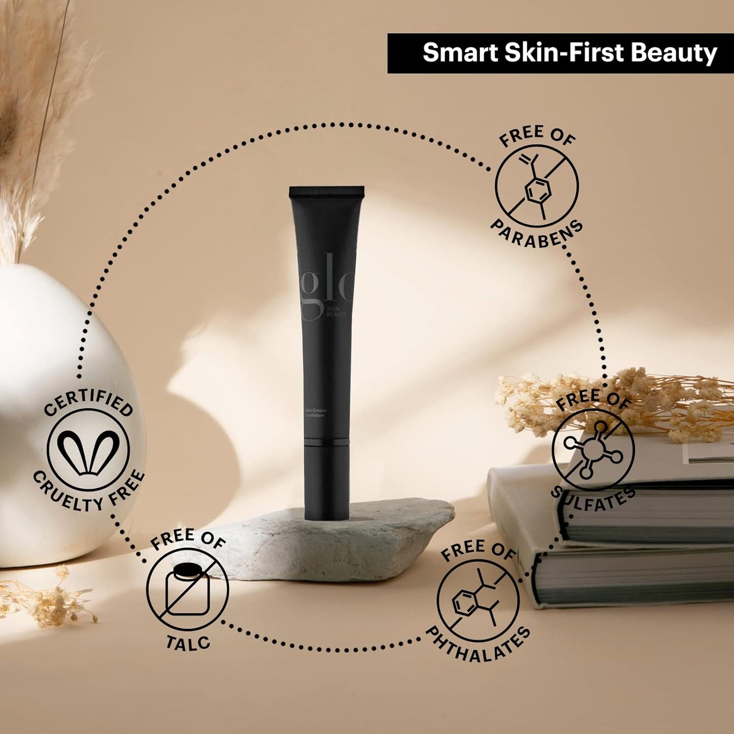 Glo Skin Beauty Satin Cream Foundation Makeup for Face, Honey - Full Coverage, Semi Matte Finish, Conceal Blemishes & Even Skin Tone