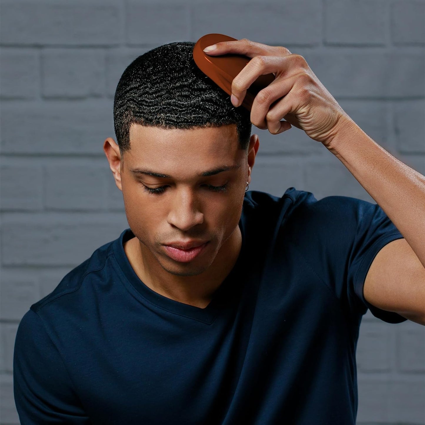 Diane Premium 100% Boar Bristle Military Wave Brush for Men and Barbers, Medium-Firm Bristles for Thick Coarse Hair, Detangling, Smoothing