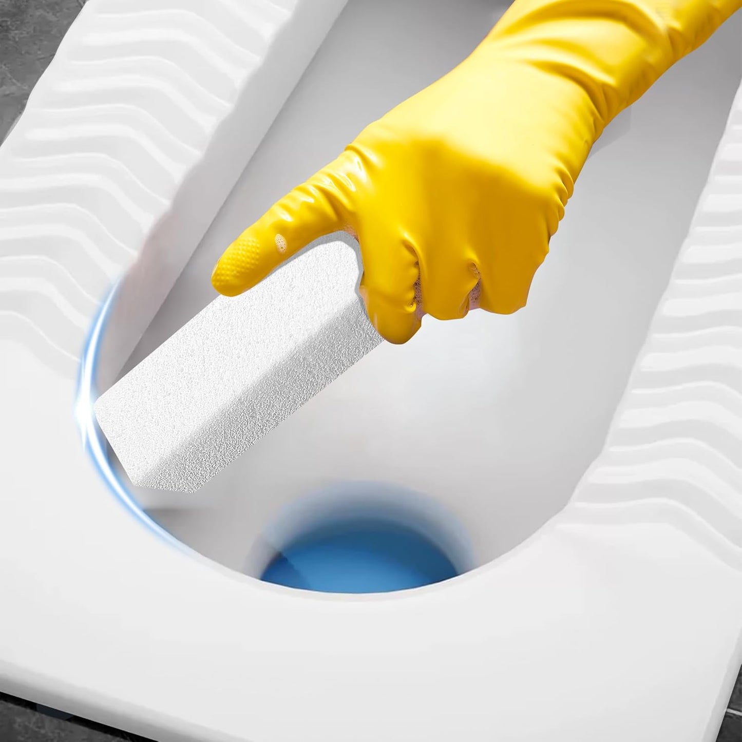 6 Pack Pumice Stone for Cleaning,Scouring Stick,Pumistone for Toilet, Pool, Bathroom, Sink (White D)