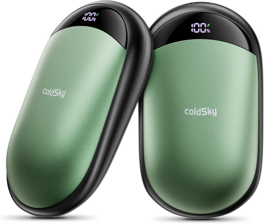 Hand Warmers Rechargeable 2 Pack Magnetic Electric Hand Warmer with Digital Display, Portable Pocket Hand Warmer, for Men Women, Outdoors, Games, Camping, Hunting