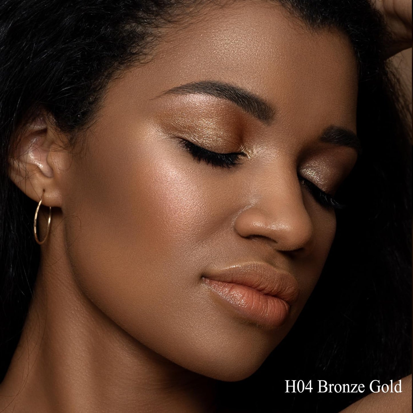 Dewy Highlighter Makeup, Highlighter Makeup Stick for Face and Body, Radiant & Shimmer Glow, Buildable Color for All Day | Vegan & Cruelty-Free | Bronze Caramel Glod 15g/0.53fl.Oz