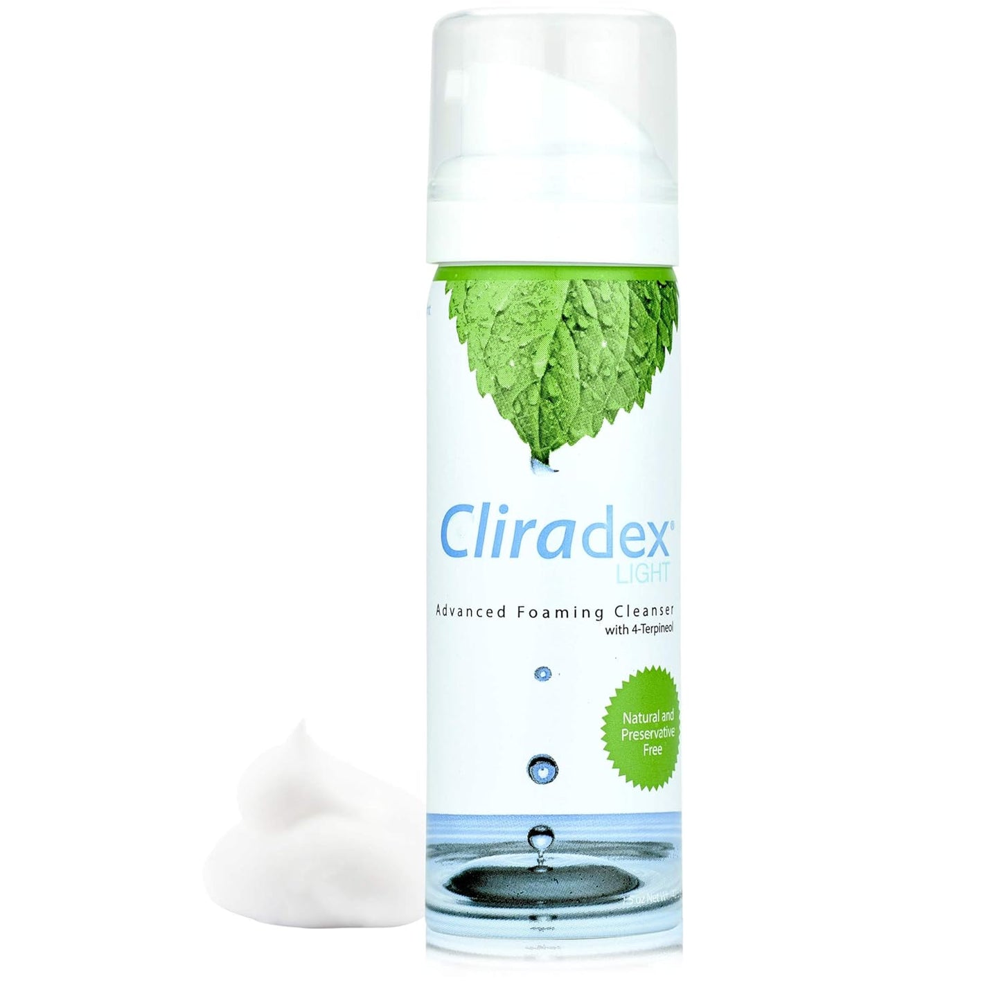 Foam - Gentle Eyelid Cleanser & Eyelash Conditioner | Daily Facial Cleanser & Safe Solution for Eyelid Hygiene - 1.5oz 4-Terpineol Formula