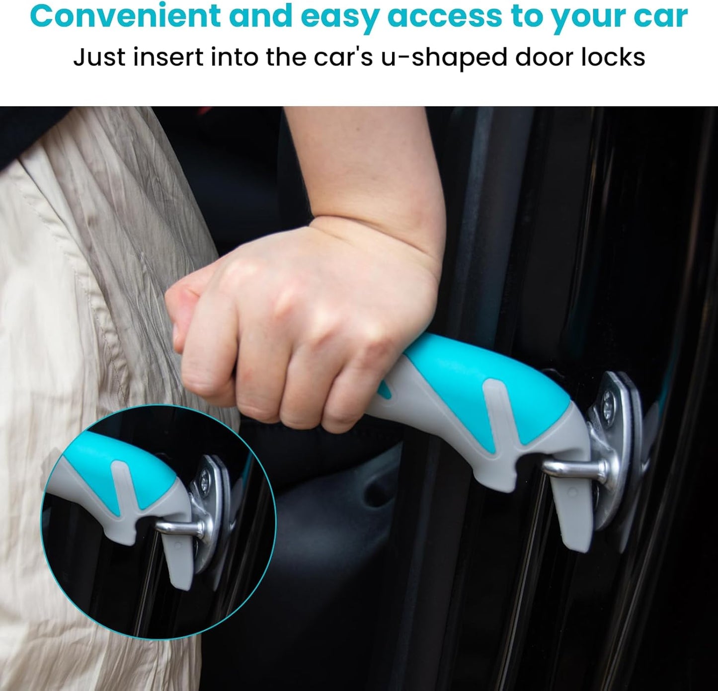 Car Assist Door Handle for Elderly: Portable Bar Car Support Handle for Seniors & Handicap - Standing Mobility Safety Tip Auto to Help Get Out