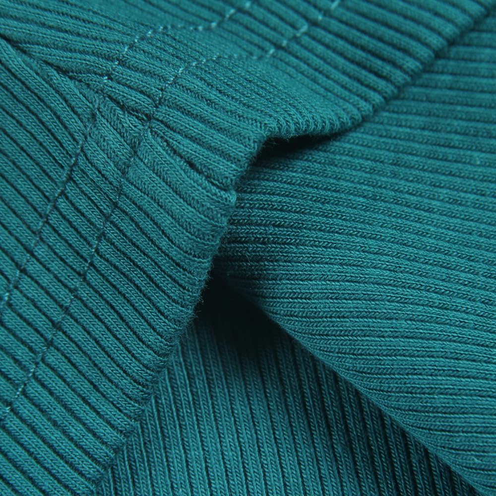 GEMBERA Womens Sleeveless Racerback High Neck Casual Basic Cotton Ribbed Fitted Tank Top