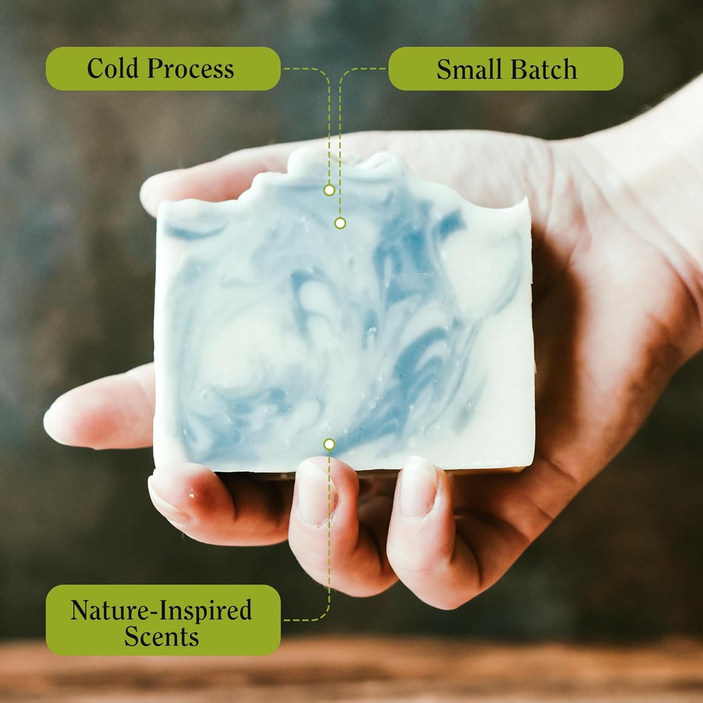 CompassSoap Arctic Rush | Natural Bar Soap for Men & Women | Body & Face Soap Bar for Women and Men | Minimalist & Gentle Lather | Natural Bath Soap, Paraben & Phthalate Free | 5 oz, Pack of 2
