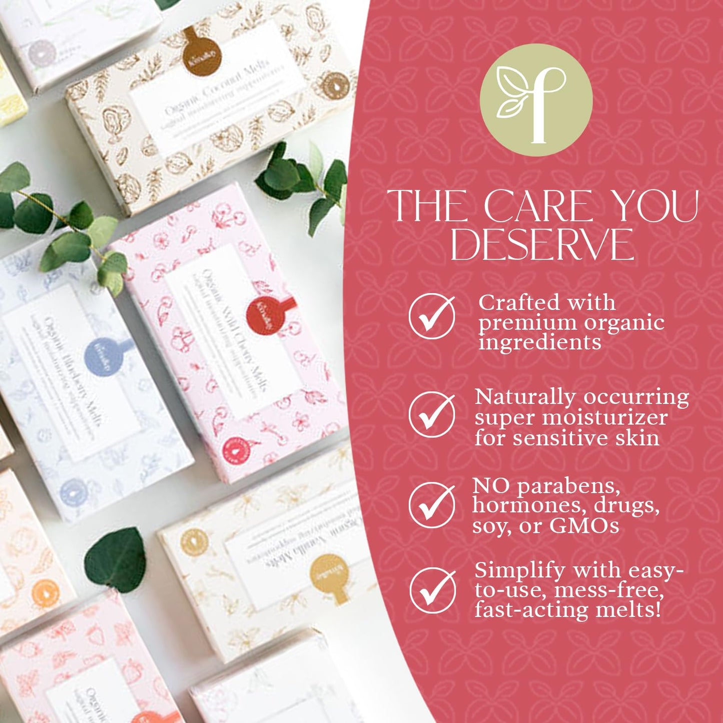 Femallay Organic Vaginal Moisturizing Suppositories – Coconut 2 Pack – 100% Natural Relief for Dryness, Odor & Daily Feminine Discomfort – 14 Count + Applicator