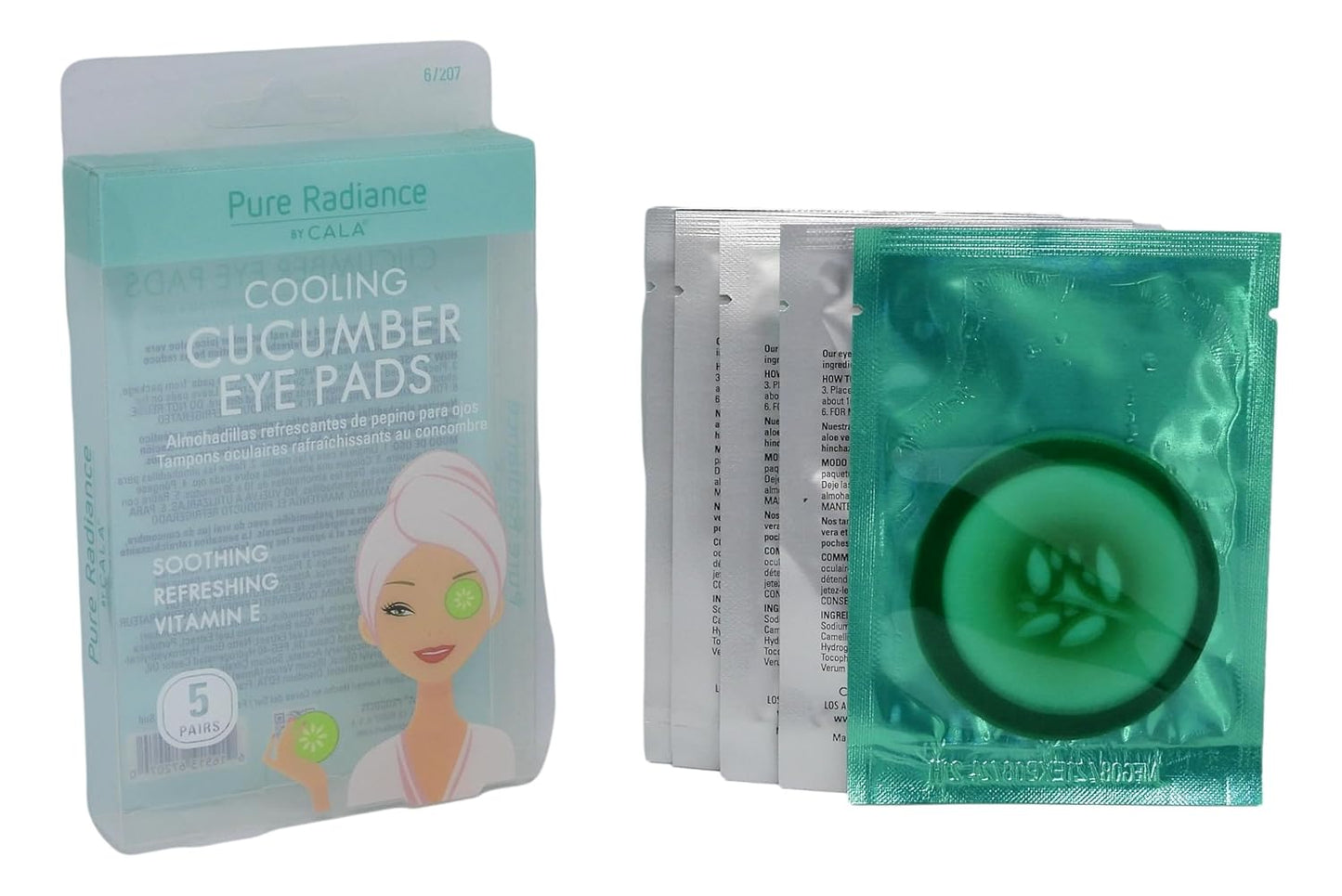 Cala Cooling cucumber eye pads 5 count, 5 Count