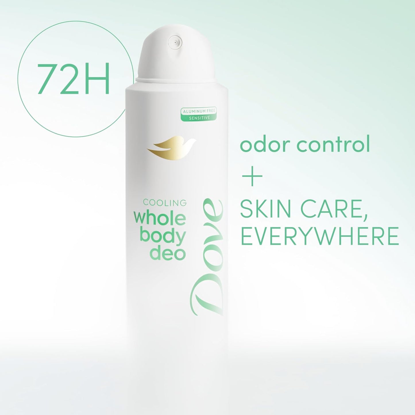 Dove Whole Body Deodorant Cooling Spray Sage & Lavender Aluminum Free 4oz