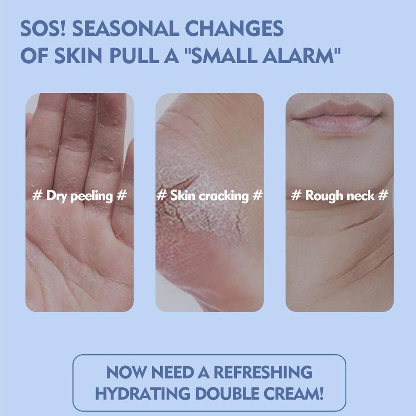 Crack Feet Prevention Stick 2PCS - Foot Care Cream Heel Balm for Dry Cracked Feet, Remove Dead Skin and Moisturize Dry Skin for Face, Knees, Elbows, Hands (2pcs, Citrus + Peach)