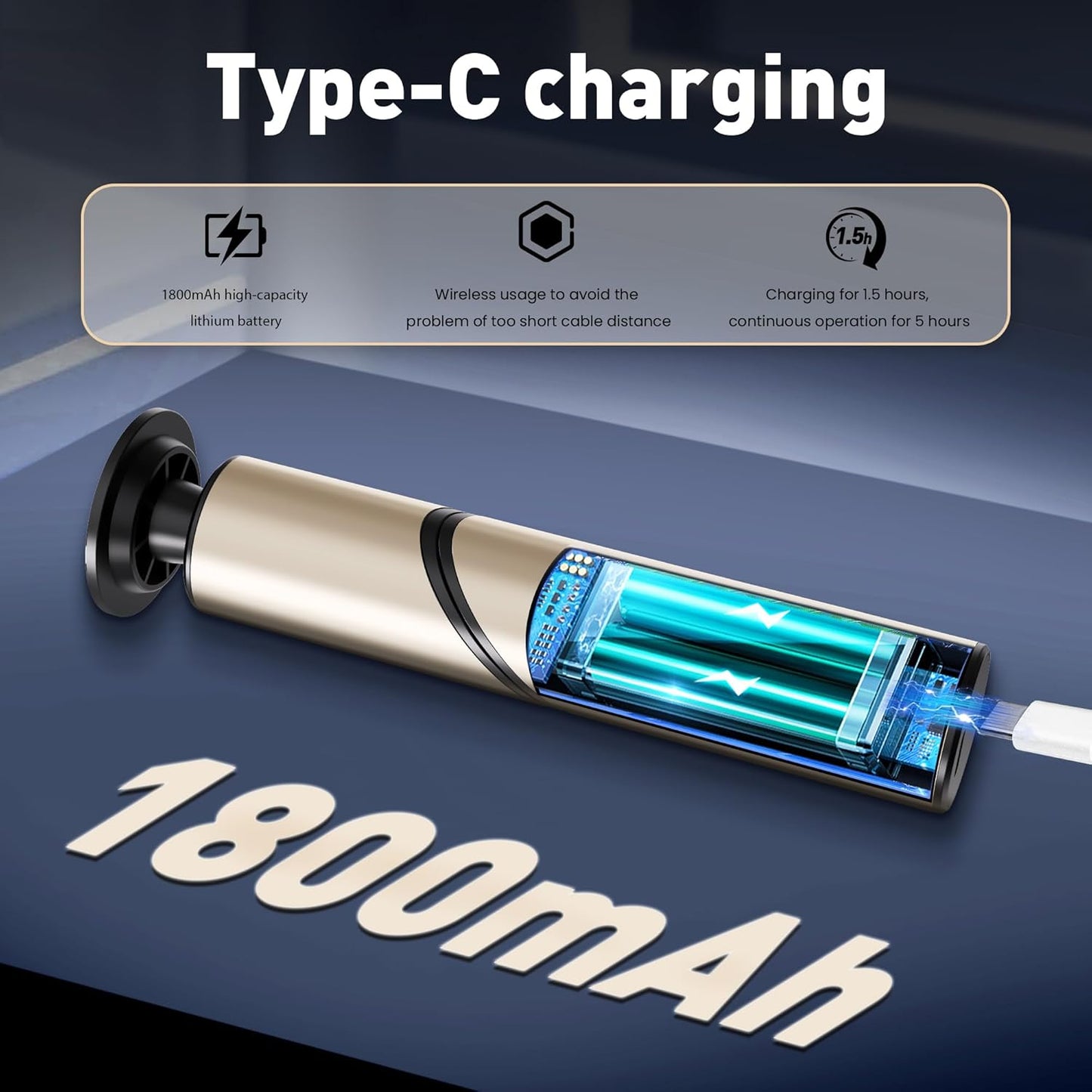 Electric Foot Callus Remover,2 in1 Rechargeable Callus Remover for Feet,9-Speed Cordless Electric Foot File Nail Grinder,Foot Scrubber Pedicure Tools for Dead Skin Dry Cracked Feet(Fold Gold)