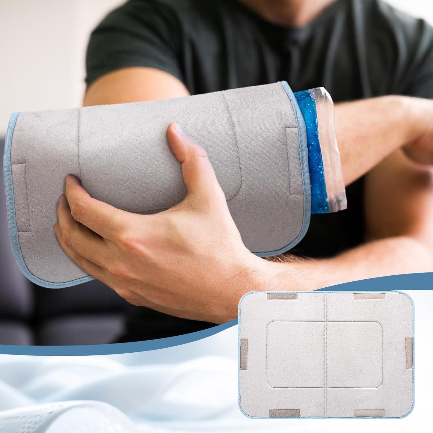 2 Pcs Heating Pad Cover Foam Filled Terry Cover Hydroculators Moist Hot Heat Pack for Cramps Muscle Soreness Dysmenorrhea Aches Relaxation Without Pockets(Standard)